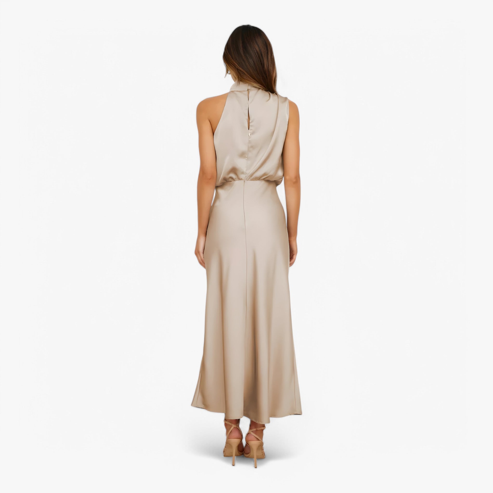 Vivienne | Satin kjole - Yndefuld og elegant - - women's fashion - {{ product_tags }