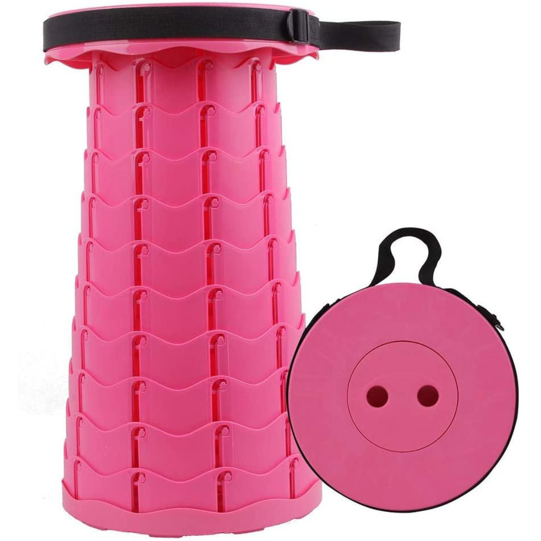 PortaFold | 2.0 Sammenklappelig taburet med 4 sædehøjder - Rene farver Rose - house & garden - {{ product_tags }