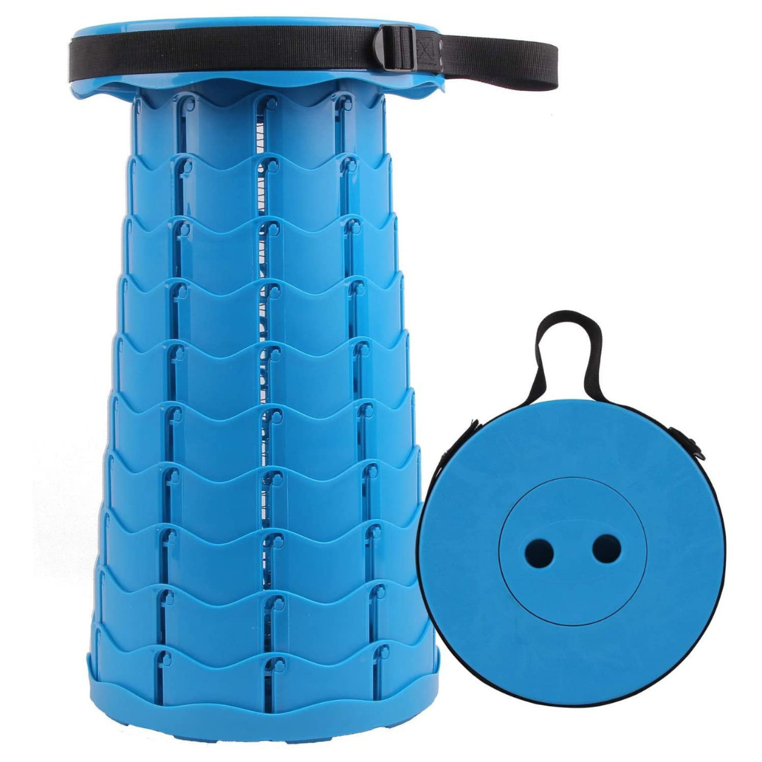 PortaFold | 2.0 Sammenklappelig taburet med 4 sædehøjder - Rene farver Blå - house & garden - {{ product_tags }