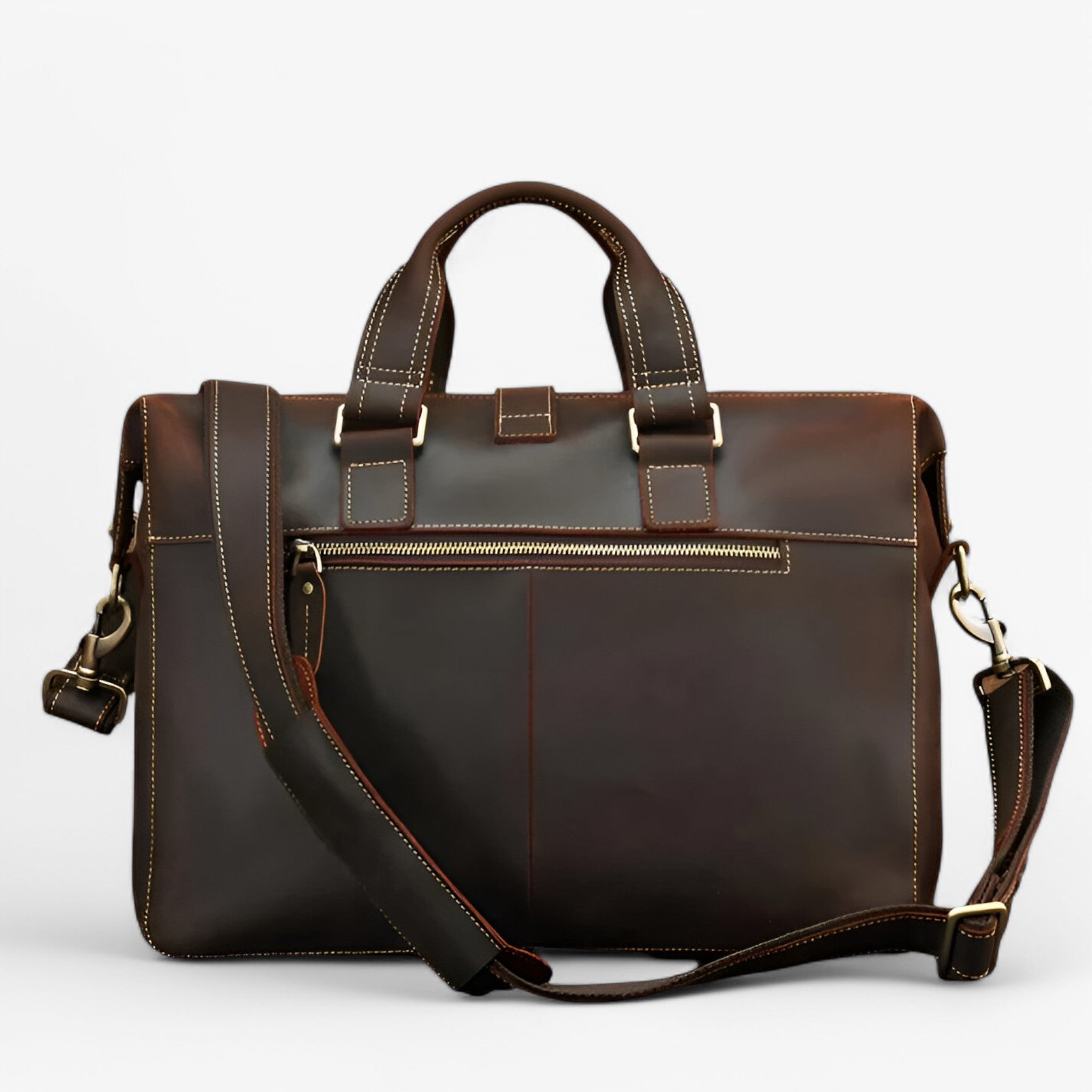 Alessio | Højkvalitets Dokumentmappe i Fuld Læder - - bags - {{ product_tags }
