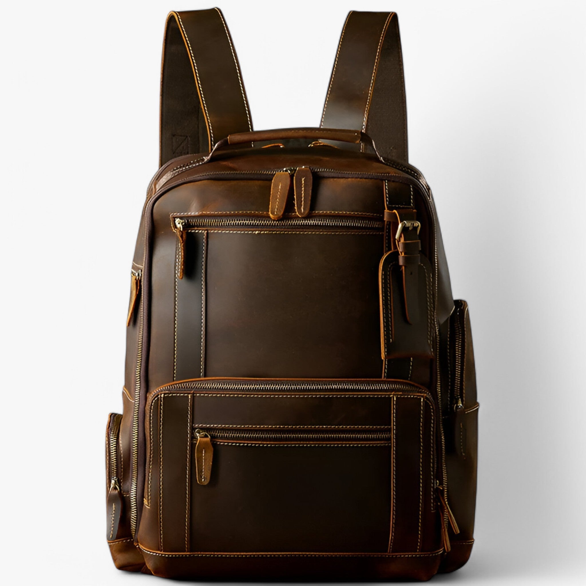Olivier | Retro-stil læder rygsæk - - bags - {{ product_tags }