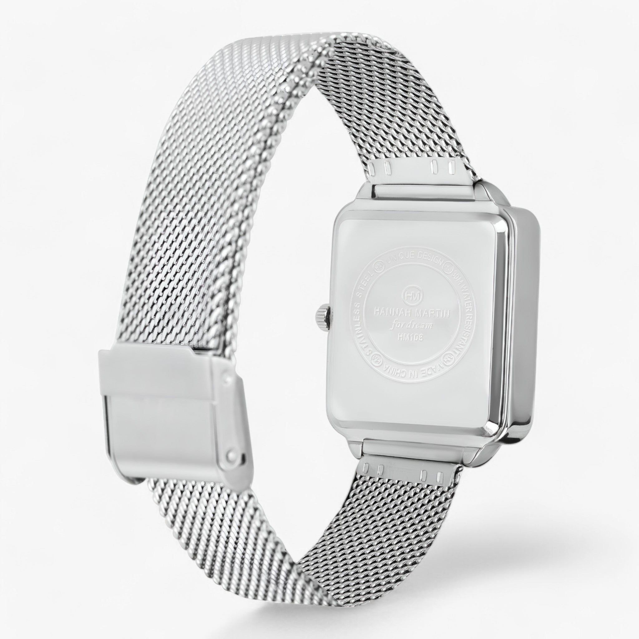 Hazel | Firkantet mesh-ur - sofistikeret i hverdagen - - watches - {{ product_tags }