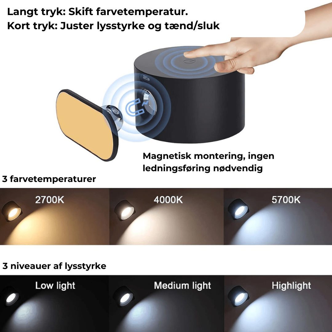 Flexilight™ | 360° trådløs genopladelig væglampe - - house & garden - {{ product_tags }