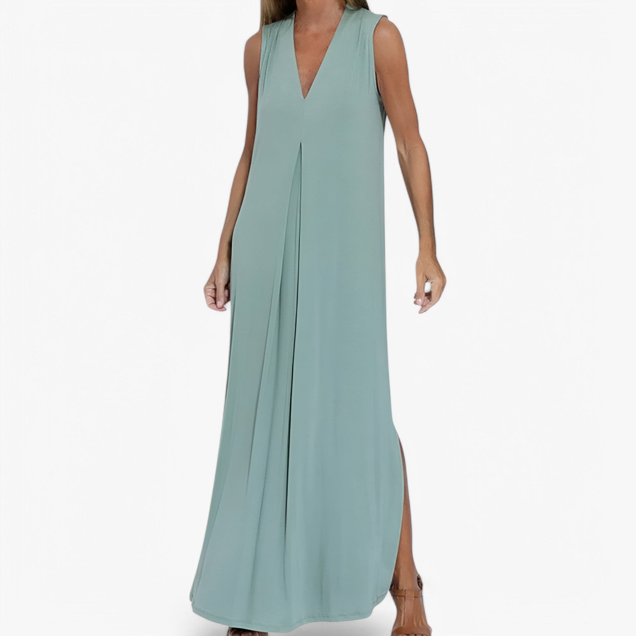 Helen | Lang kjole med gratis cardigan - Chic og komfortabel - - women's fashion - {{ product_tags }