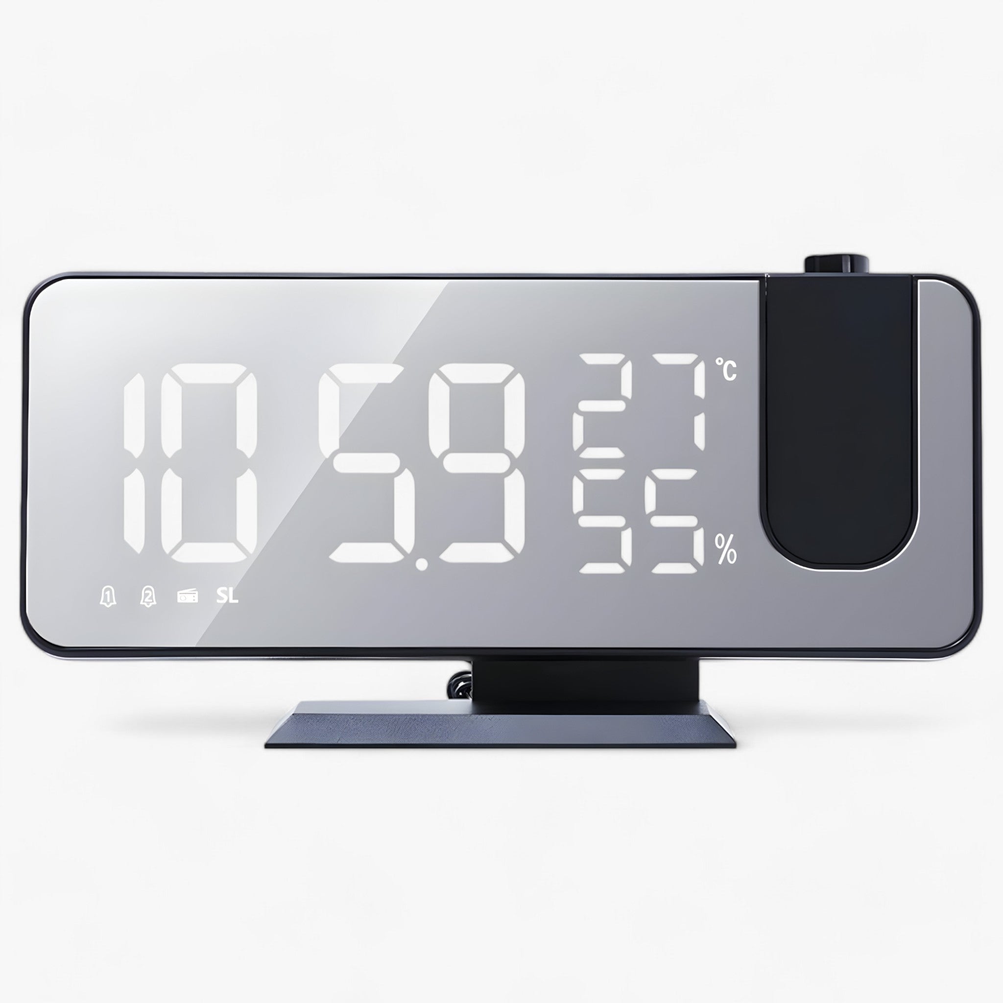 Aton | Intelligent Alarmklokke - FM Radio og LED-Display med 180° Projektion af Klokken - - gadgets - {{ product_tags }