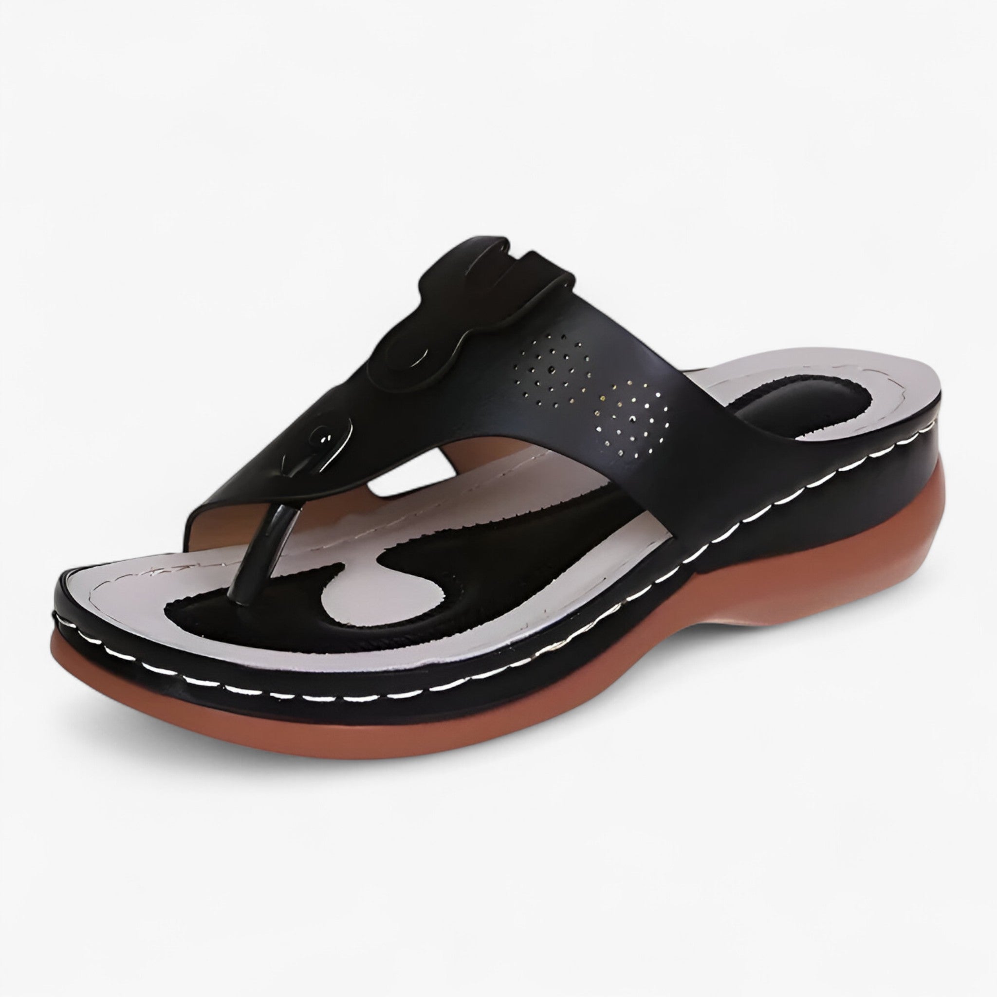 Vida | Sandaler med åbne tå - Letvægtige og elegante - Sort - shoes - {{ product_tags }
