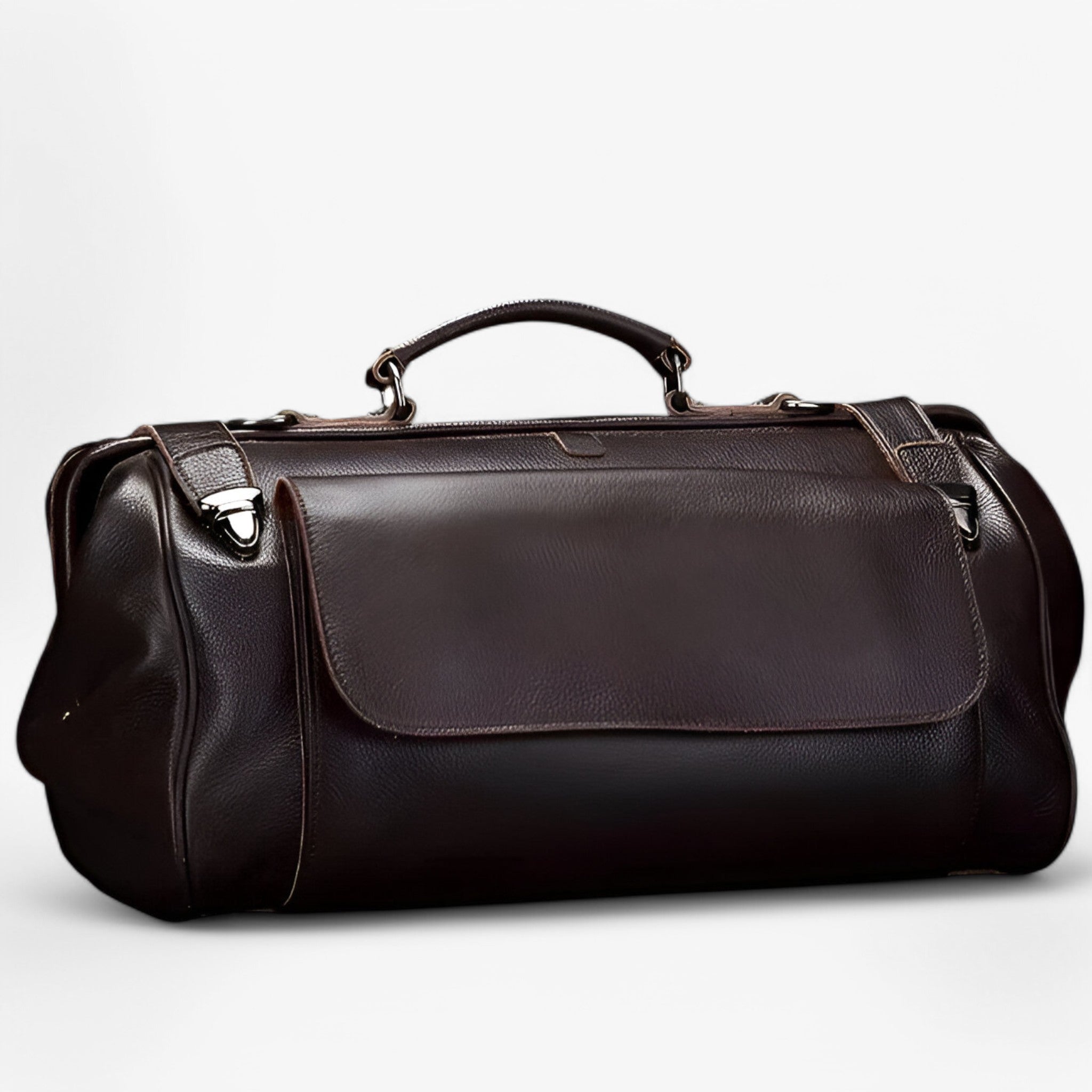 Davi | Elegant rejsetaske i læder - Marron 19tomme - bags - {{ product_tags }