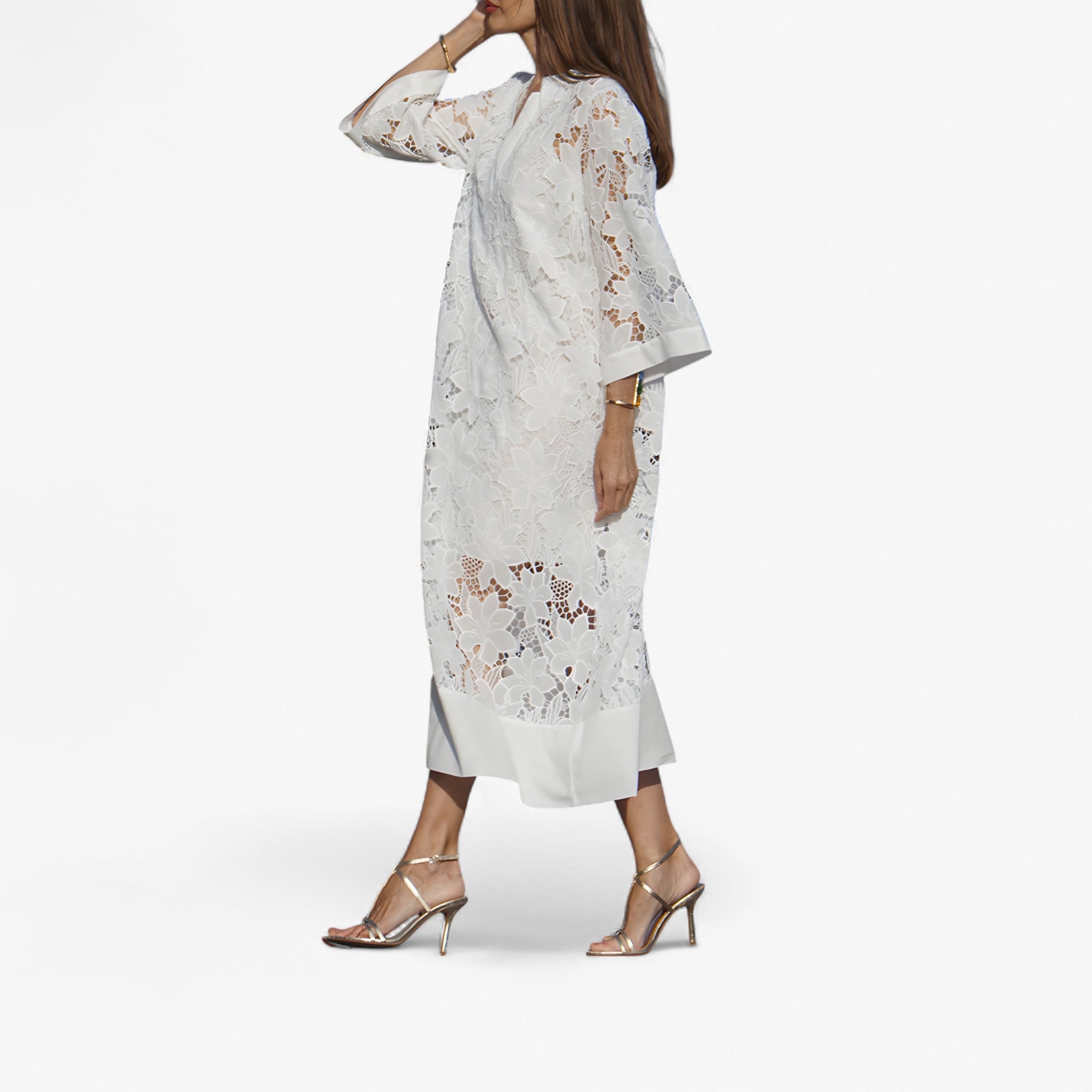 Vicky | Elegant Kjole i Blonde - - women's fashion - {{ product_tags }