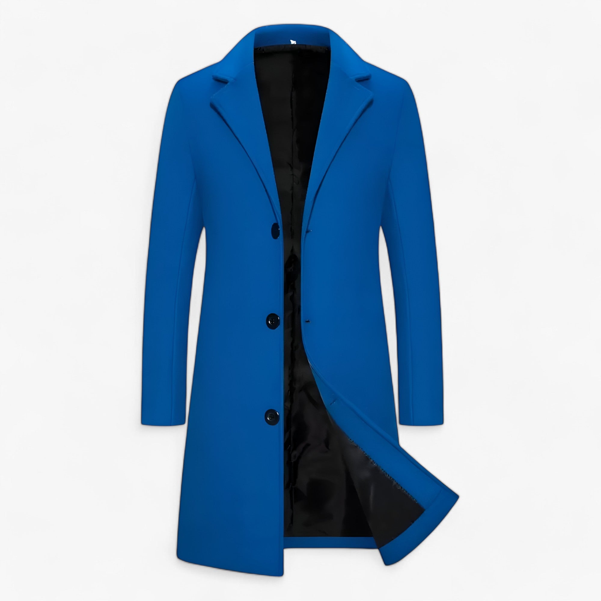 Kirk | Lang bomuldsjakke - Elegant og velegnet til business-casual herrer - Himmelblå - men's fashion - {{ product_tags }