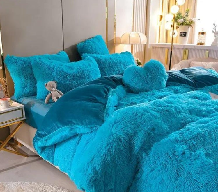 Softy | Sæt (5 stk) Tykke bløde fleece mikrofasertæppe til vinter - Lys blå - Softy | Sæt (5 stk) Tykke bløde fleece mikrofasertæppe til vinter - €25 - {{ product_tags }