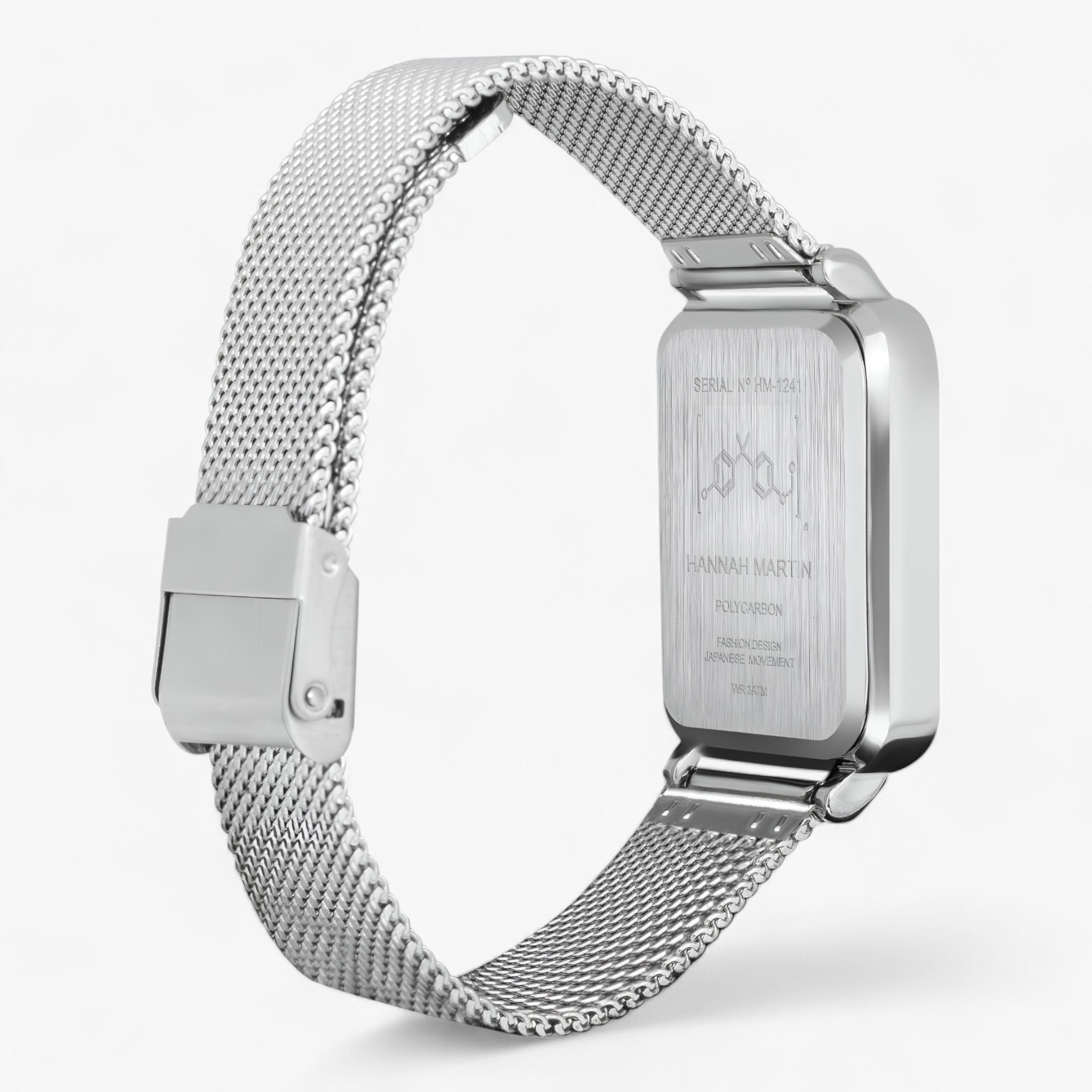 Beatrice | Rektangulært sølvur - holdbart og elegant - - watches - {{ product_tags }