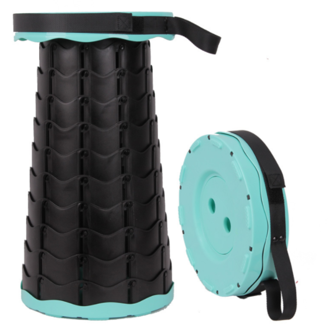 PortaFold | 2.0 Sammenklappelig taburet med 4 sædehøjder - Blandede farver Cyan - house & garden - {{ product_tags }