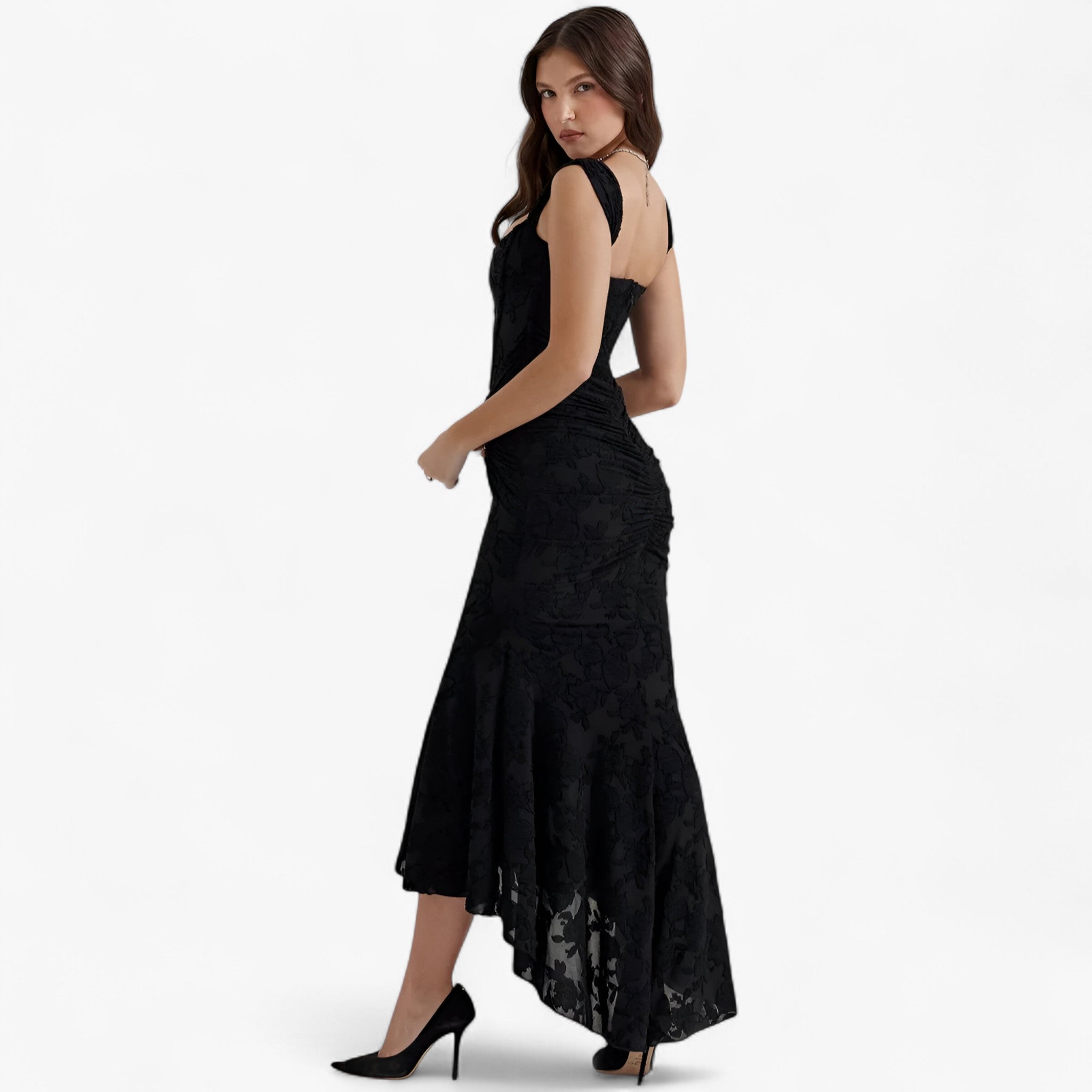 Clara | Midi kjole – Elegant og figurskabende pasform - - women's fashion - {{ product_tags }