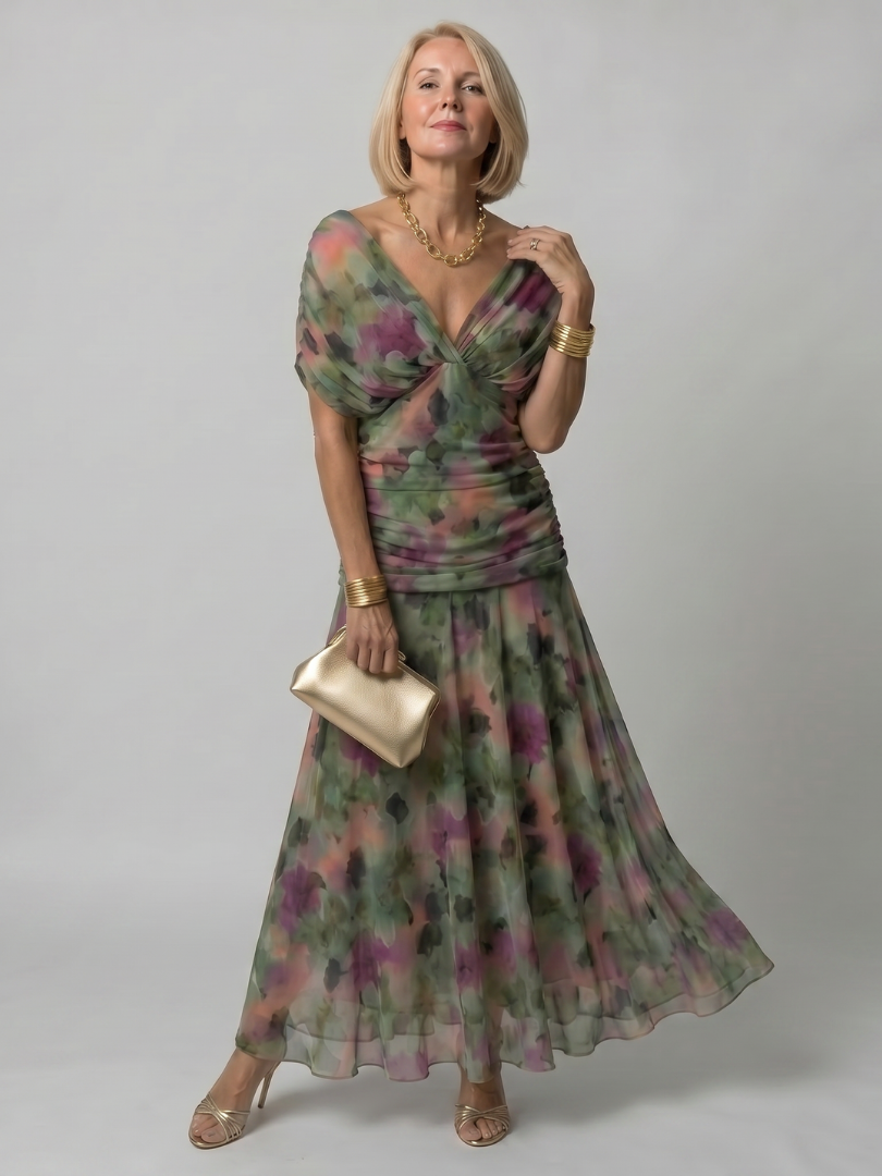 Lina & Emma™ | Flow midi kjole