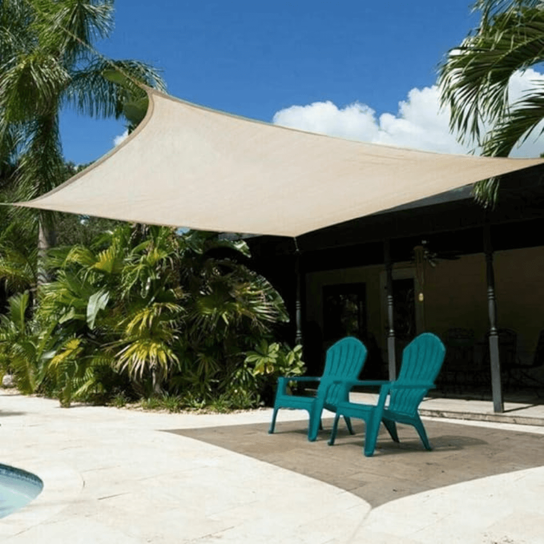 Caroline | Zonneschermnet Sort HDPE - UV Werend Schaduwdoek til Terras & Tuin