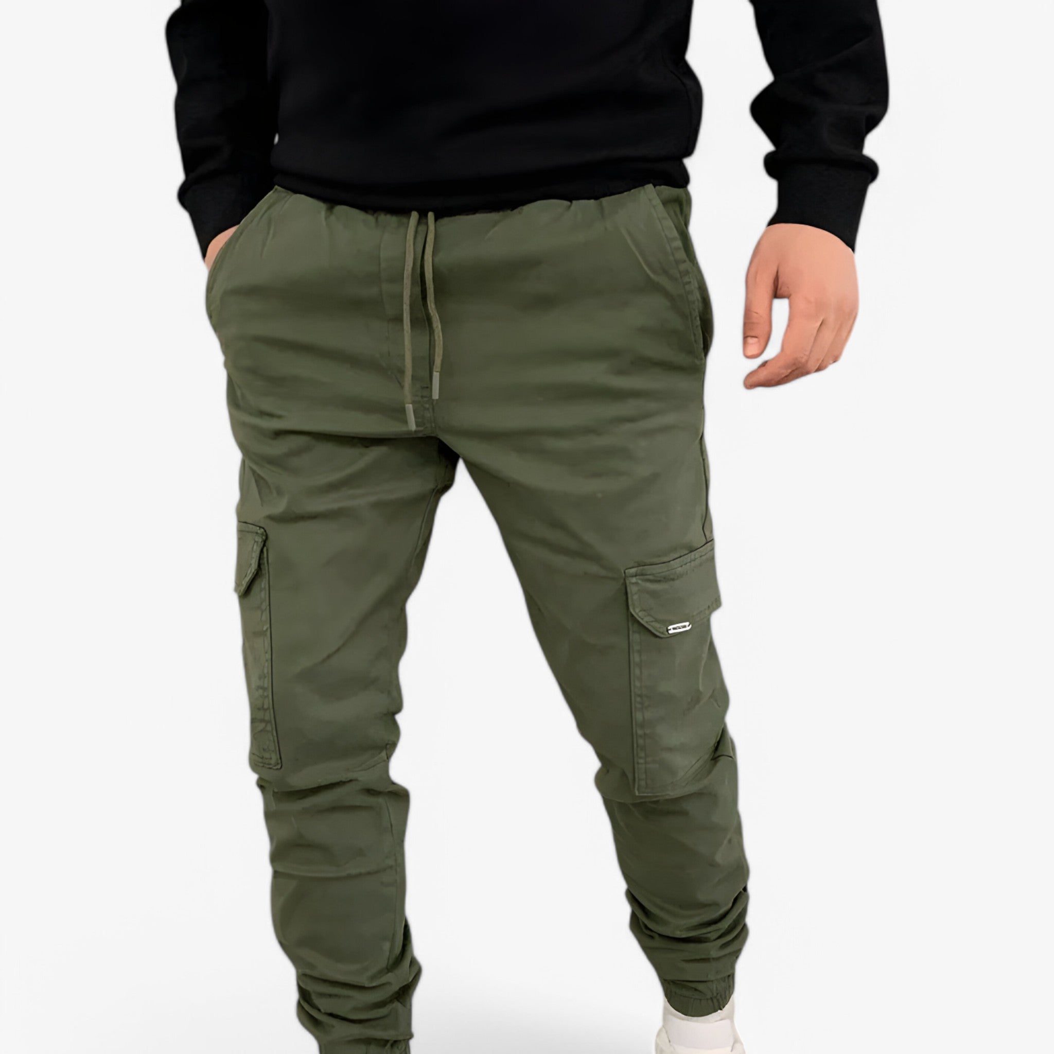 Henrik | Cargo bukser - Trendy og komfortable (1 køb 1 gratis) - Miliærgrøn - men's fashion - {{ product_tags }