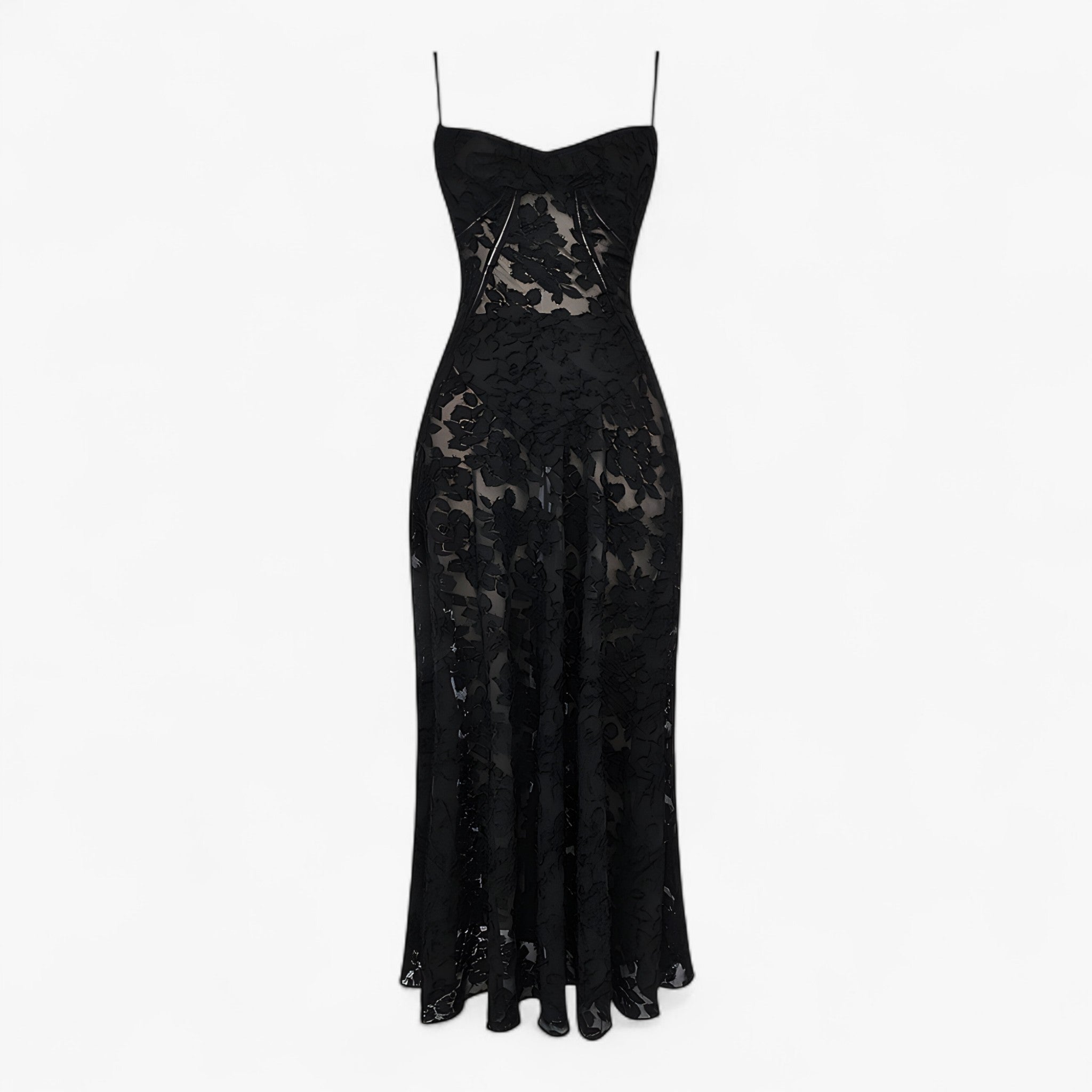 Allesia | Elegant Kjole - Sort - women's fashion - {{ product_tags }