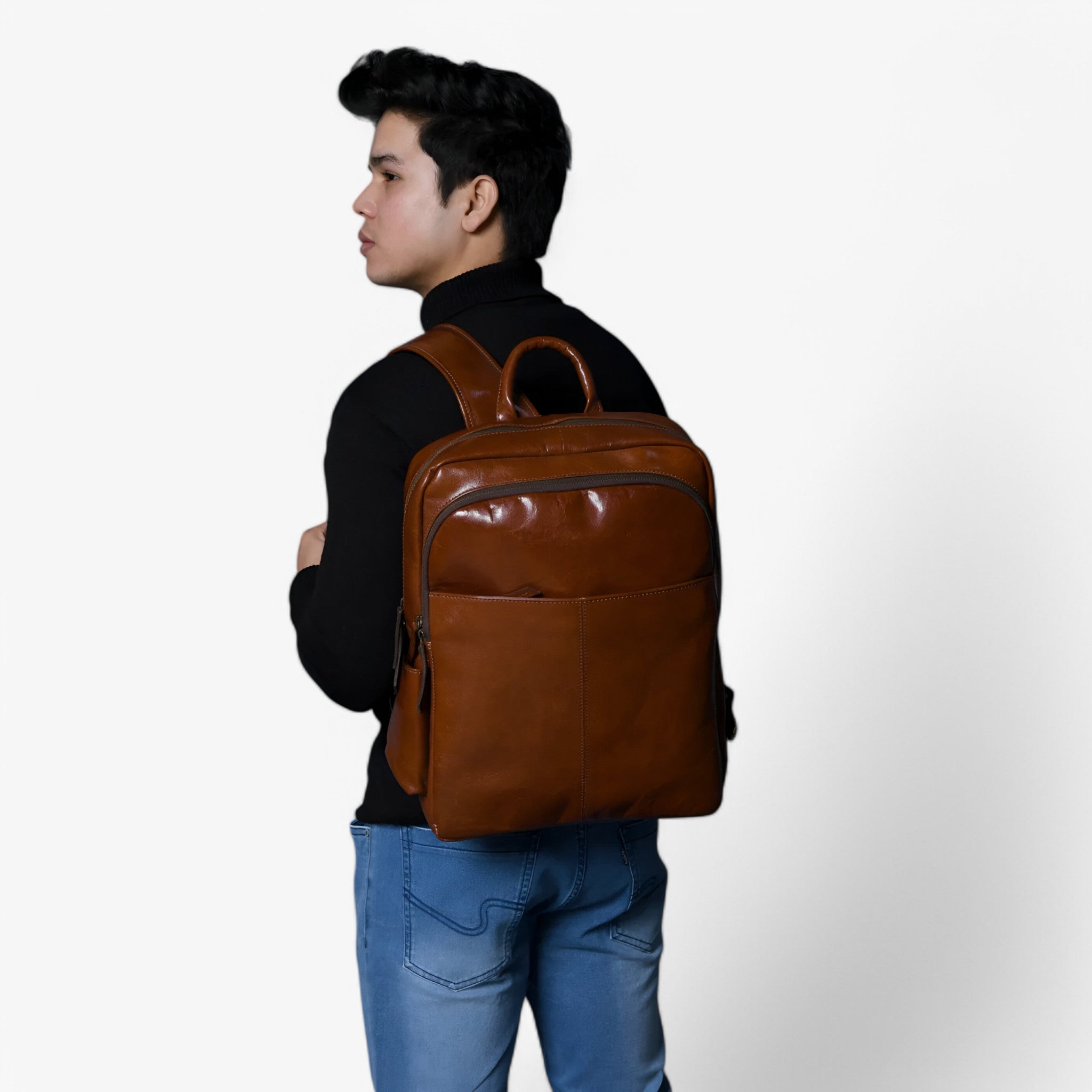 Valentino | Luksus rygsæk i italiensk læder - Brun - - Valentino | Luksus rygsæk i italiensk læder - Brun- €25 - {{ product_tags }
