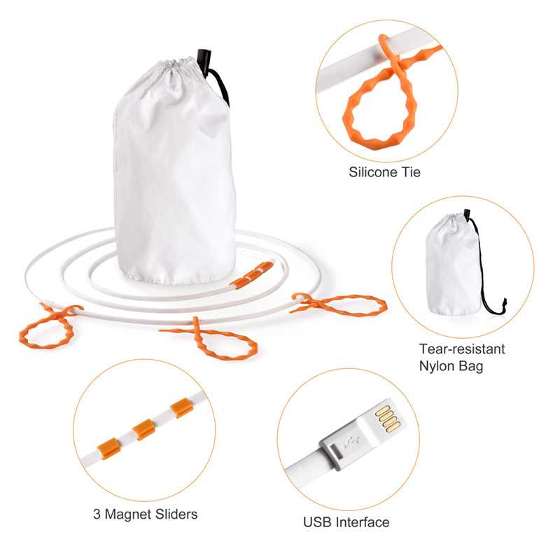Bærbar Camping LED Strip Lys – Vandtæt, USB Genopladelig - - LED Strip Light - {{ product_tags }
