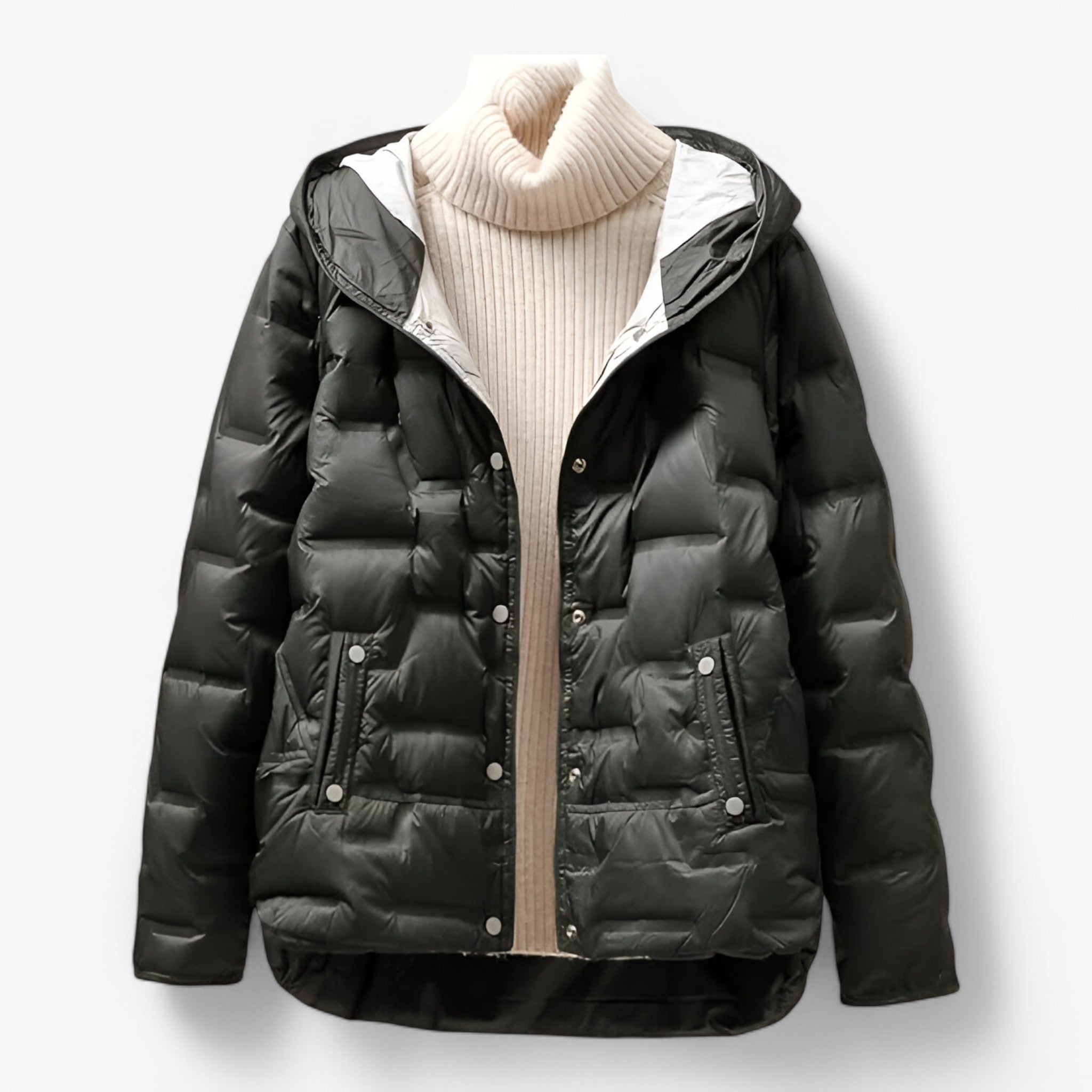 Isabel | Jakke med hætte - Blød og isoleret - Sort - winter - {{ product_tags }