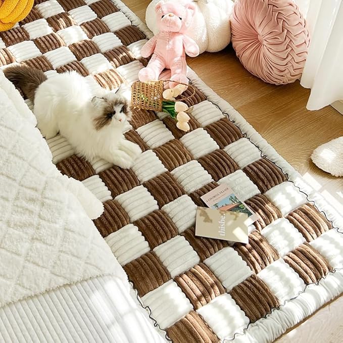 CouchProtect® | Ultimativ Sofabeskyttelse til et Langvarigt Luksuriøst Udseende - Brun Ternet - CouchProtect® | Ultimativ Sofabeskyttelse til et Langvarigt Luksuriøst Udseende- €25 - {{ product_tags }