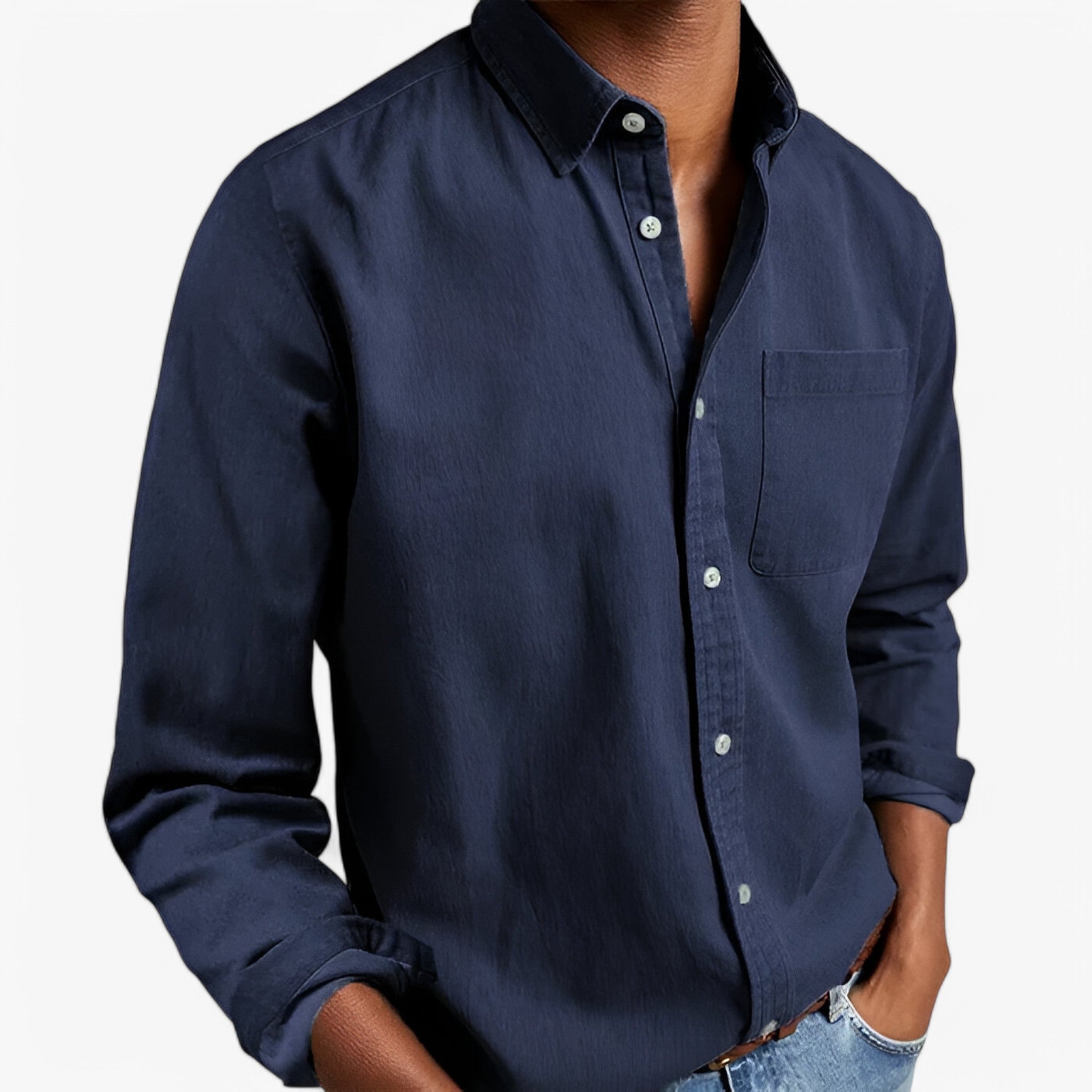 Rafael | Cargo skjorte - Elegant og holdbar - Mørkeblå - men's fashion - {{ product_tags }