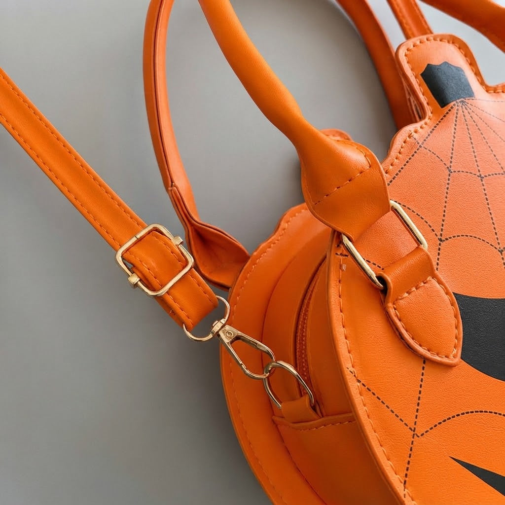 Græskar Håndtaske i Kunstlæder - Halloween Accessory