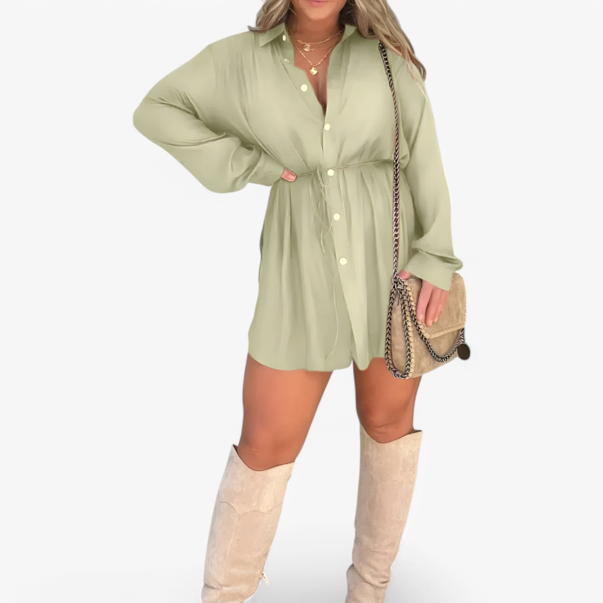 Diana | Dame jumpsuit - Mode og Chic - Mentagreen - women's fashion - {{ product_tags }