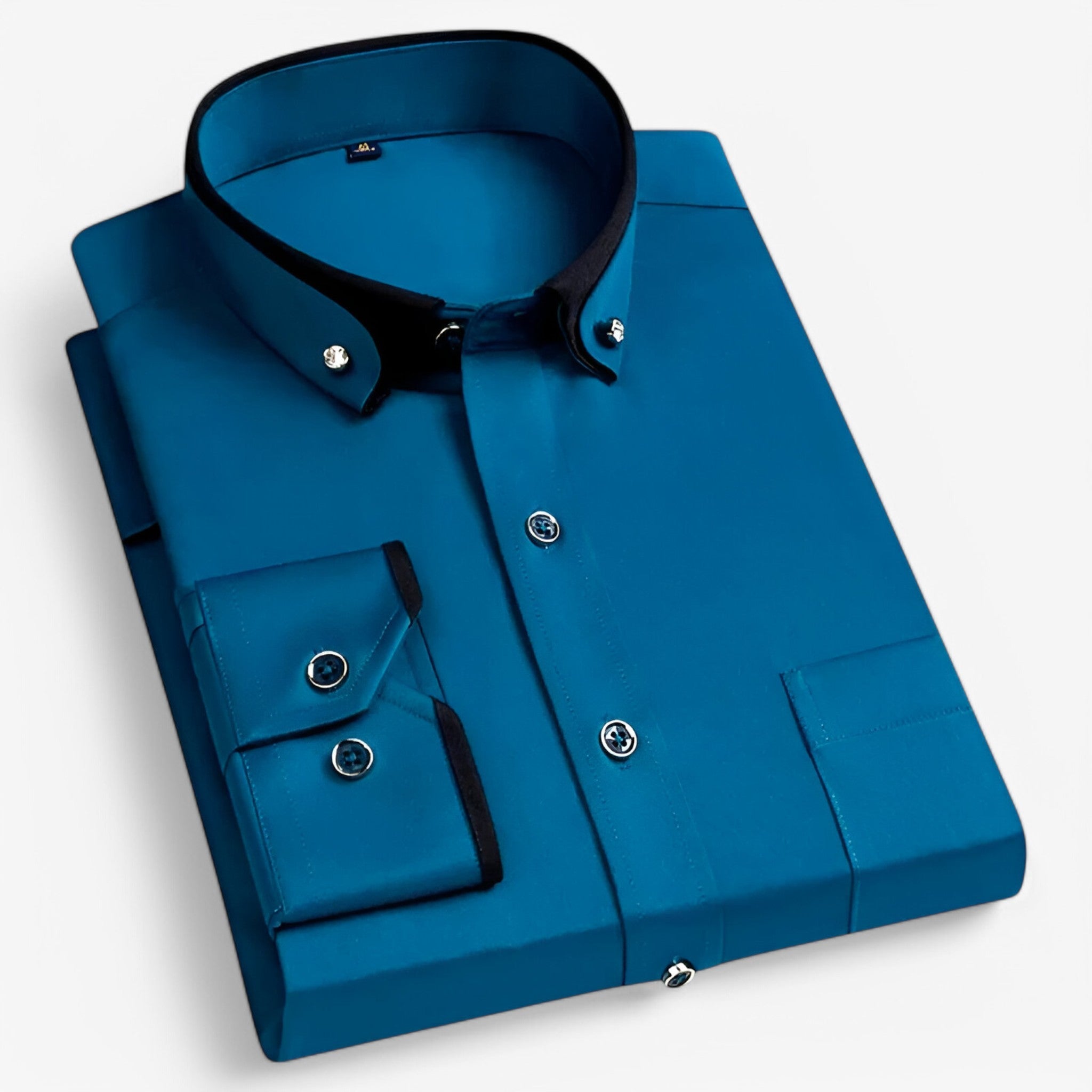 Luke | Formel skjorte - Elegant og komfortabel - Turkis - Luke | Formel skjorte - Elegant og komfortabel - € - {{ product_tags }