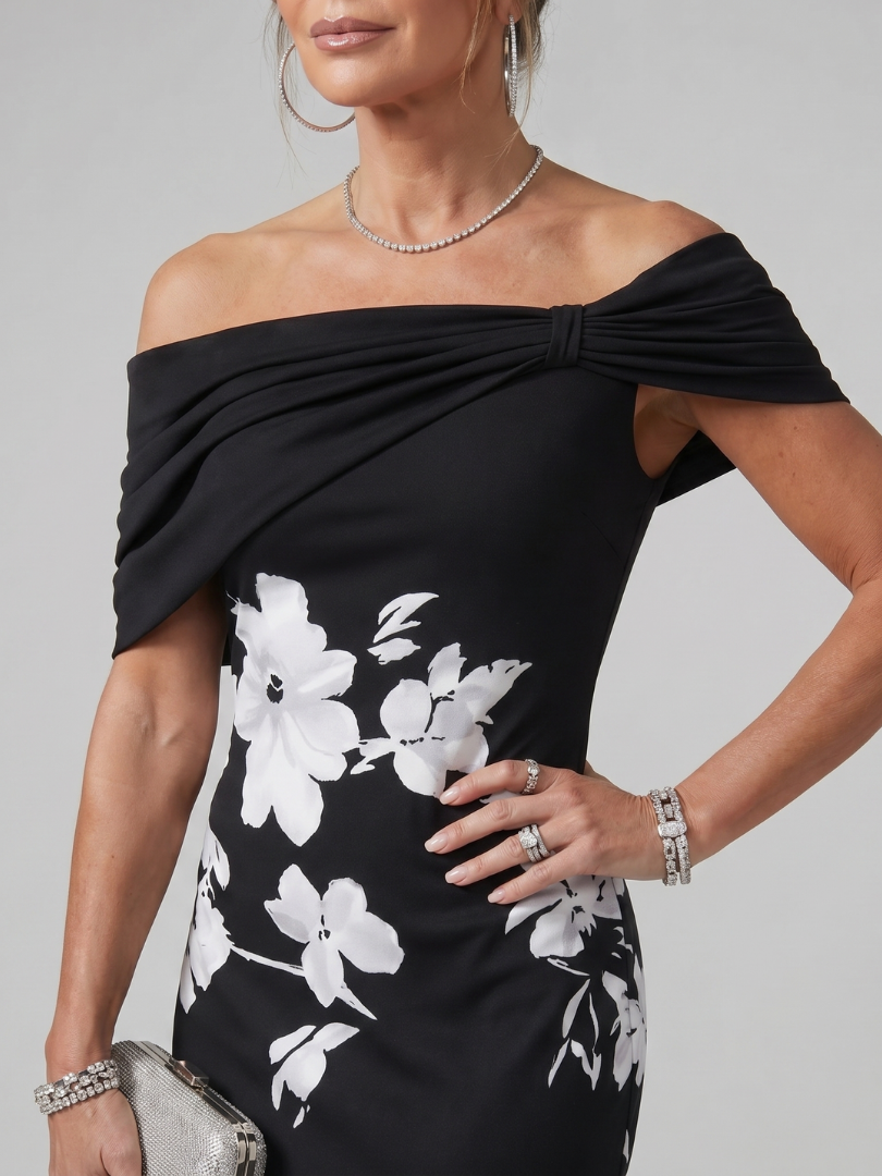 Evelina | Off Shoulder Midi-kjole