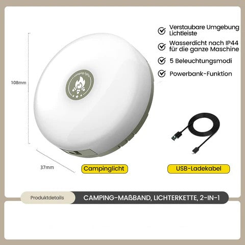 Bærbar, sammenklappelig og vandtæt lyskæde - - other - {{ product_tags }