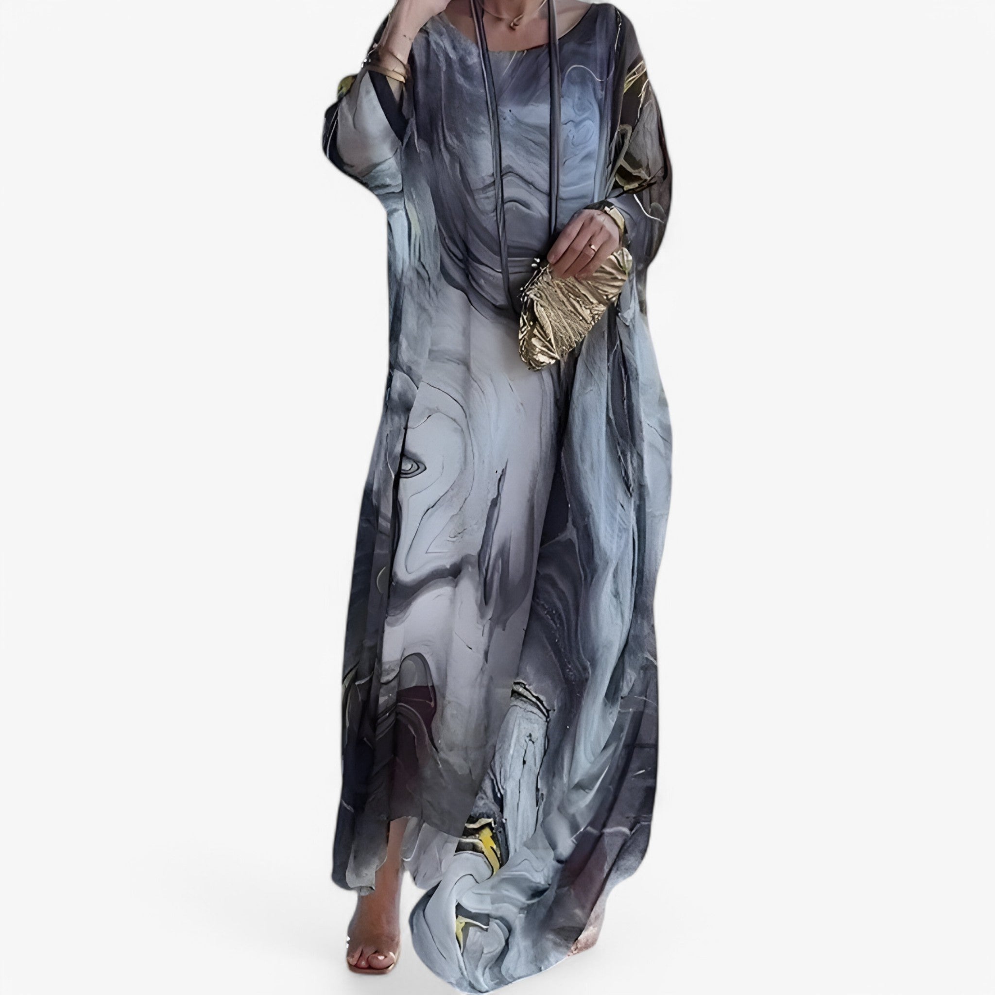 Celeste | Maxi kjole i marmor - Unik og elegant - - women's fashion - {{ product_tags }