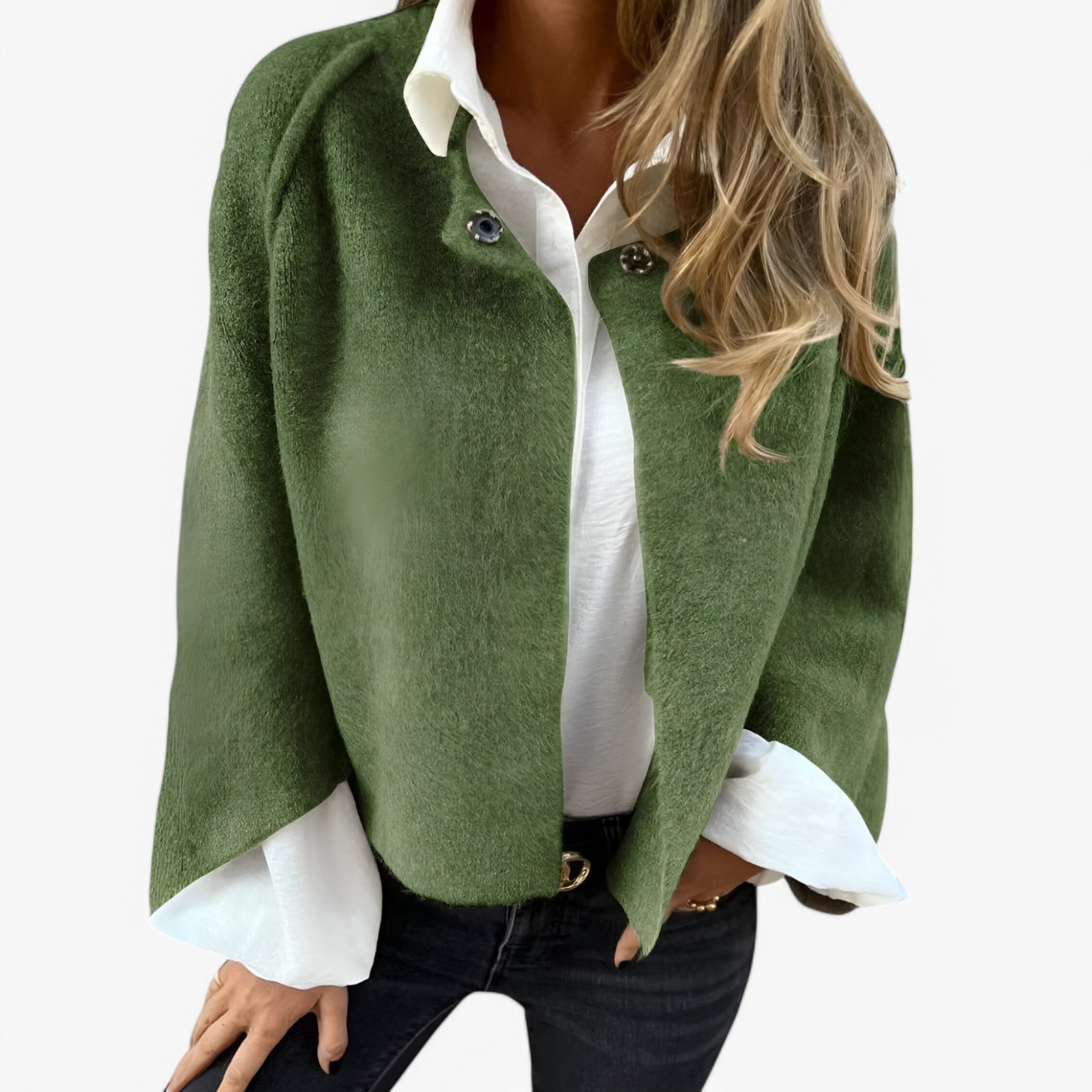 Sophia | Cashmerejakke - Blød og elegant - Grøn - women's fashion - {{ product_tags }