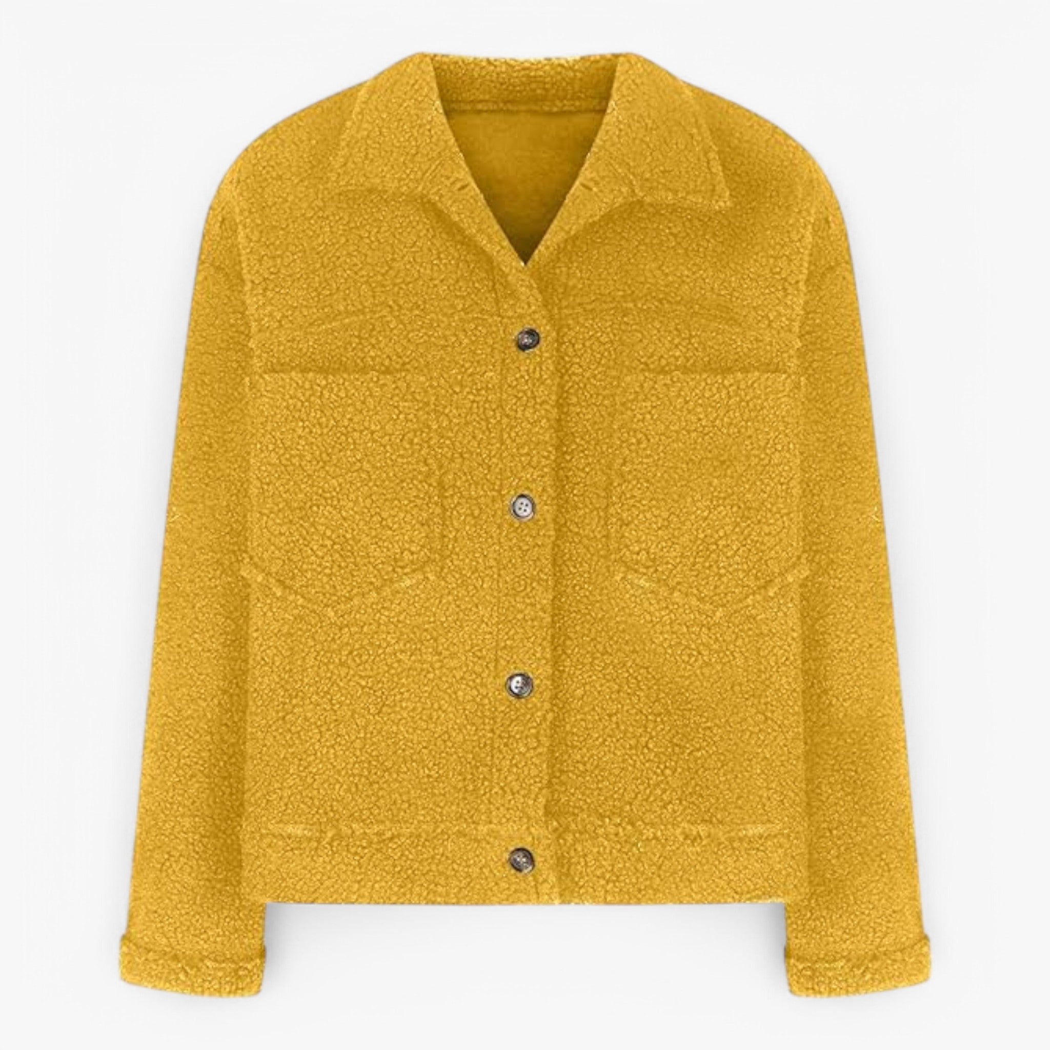 Aria | Uldjakke - hyggelig og elegant - Gul - women's fashion - {{ product_tags }