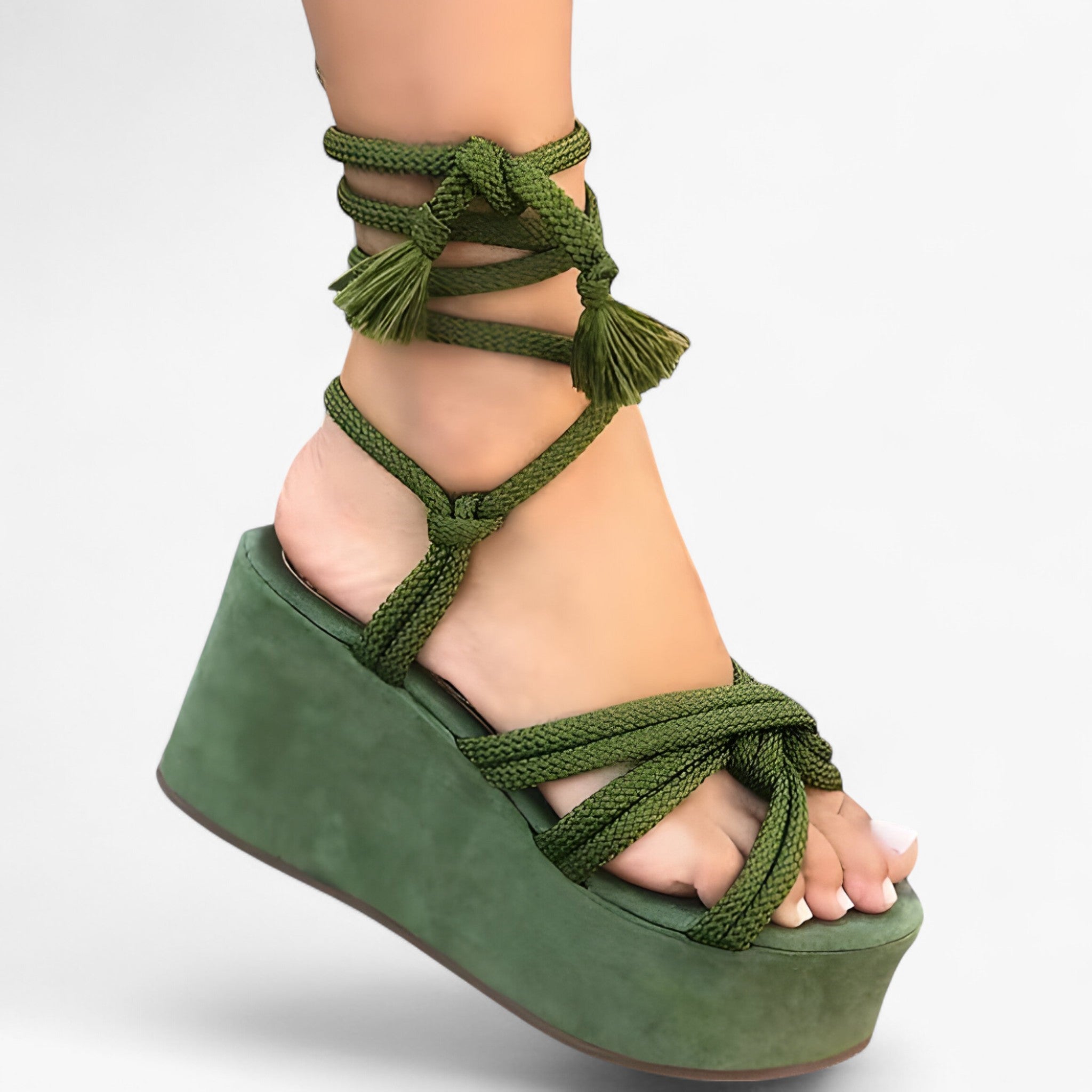 Maddie | Sandaler med snørebånd - Stil og komfort - - Maddie | Sandaler med snørebånd - Stil og komfort - €25 - {{ product_tags }