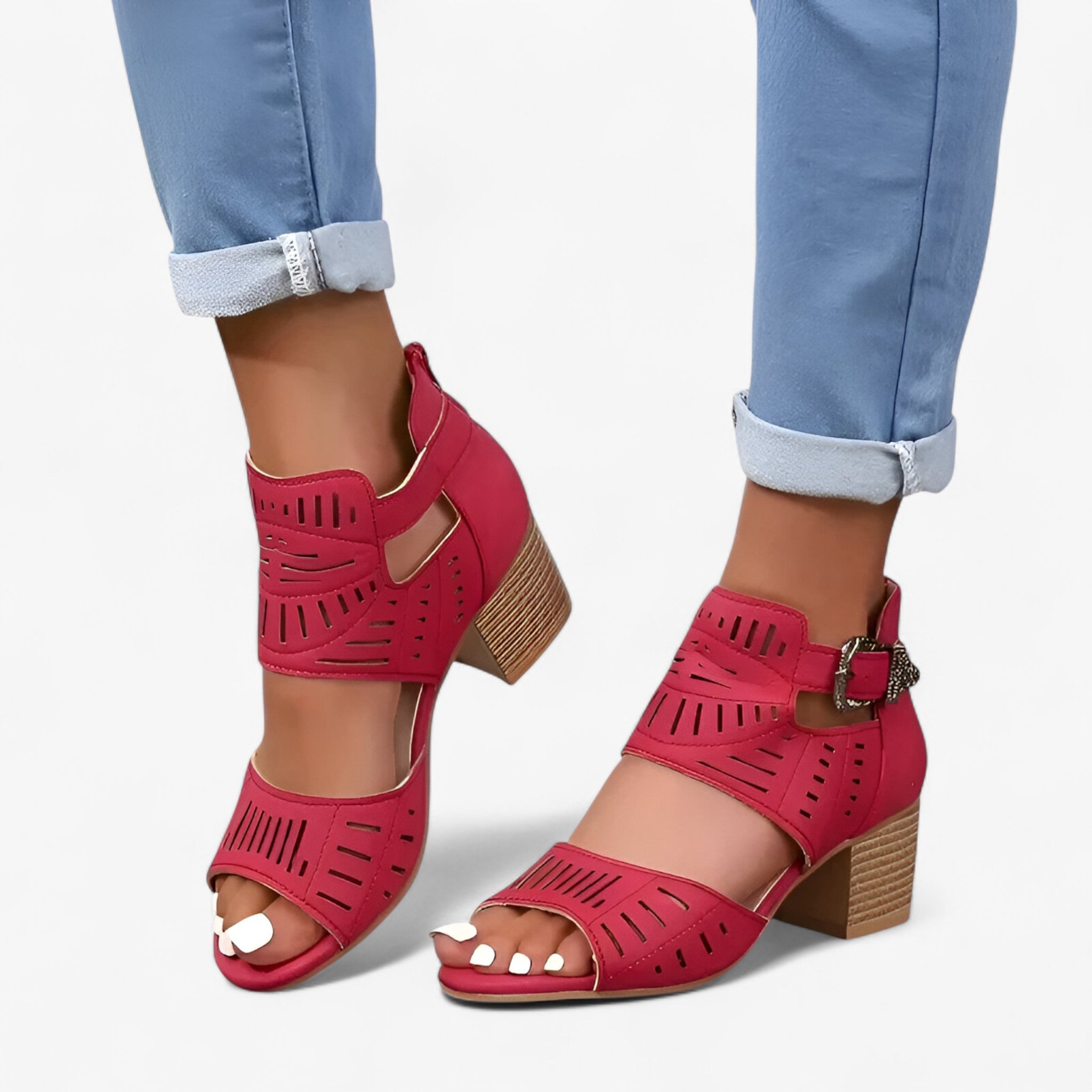 Sloane | Sandle i Velour - Elegant og Komfortabel Udseende - - women's fashion - {{ product_tags }
