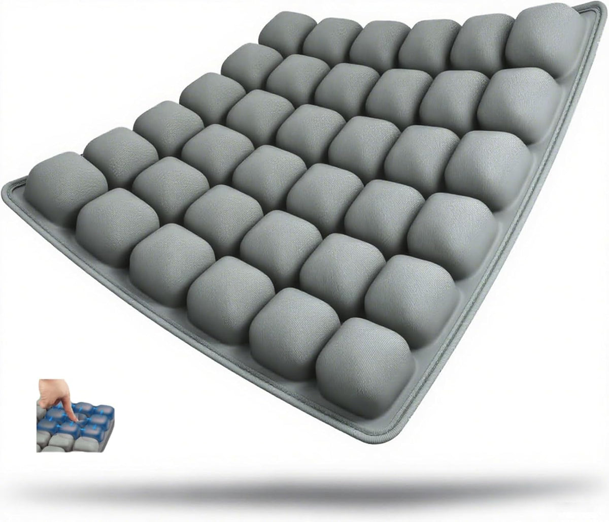 Oppustelig Sædepude - Ergonomisk Luftpude med 36 Luftceller - Grå - Meubelen > Stoelaccessoires - {{ product_tags }