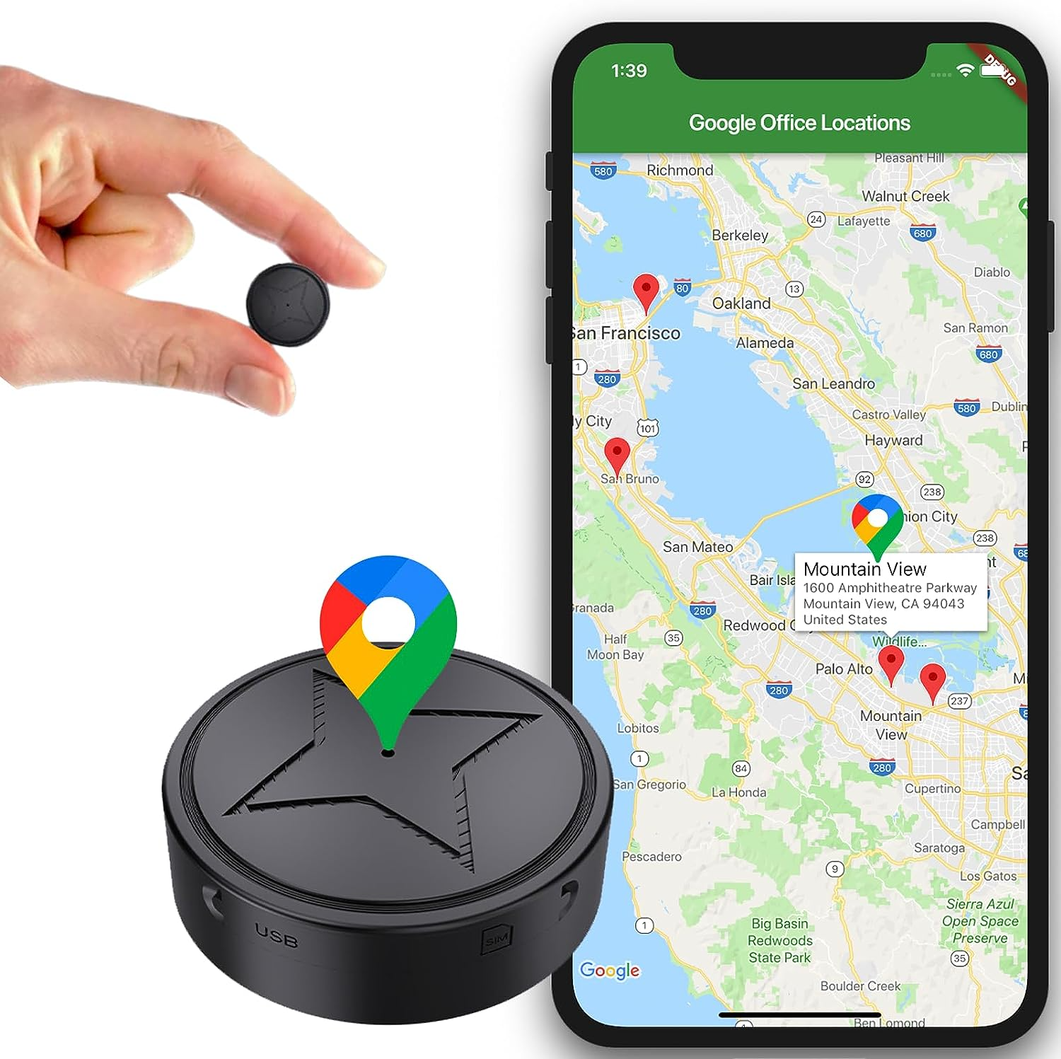 EasyTrack - Lille trådløs GPS-tracker med magnetisk beslag - - EasyTrack - Lille trådløs GPS-tracker med magnetisk beslag- $25 - {{ product_tags }