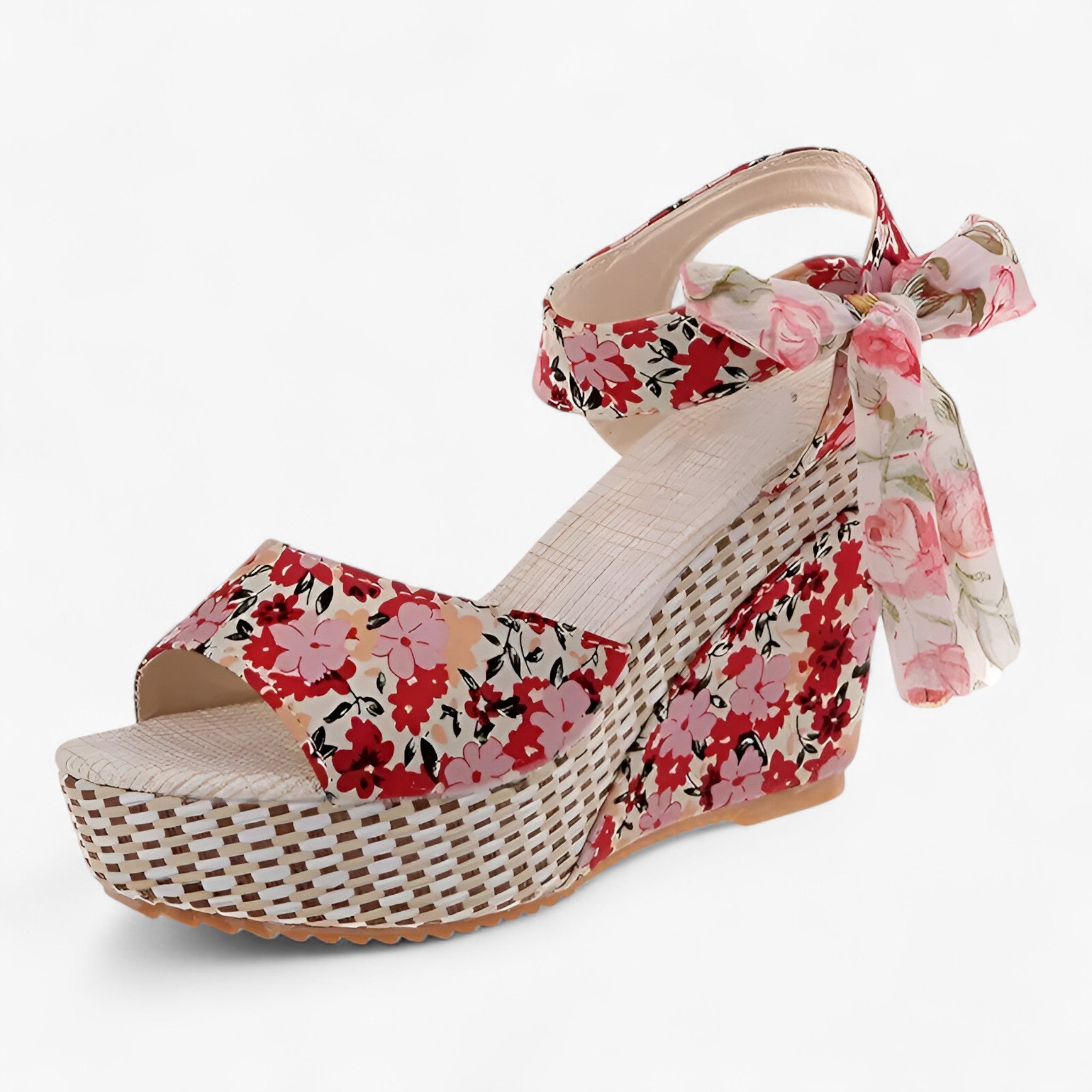 Evangeline | Blomstrede sandaler - Elegant og komfortabel - Rosa - women's fashion - {{ product_tags }