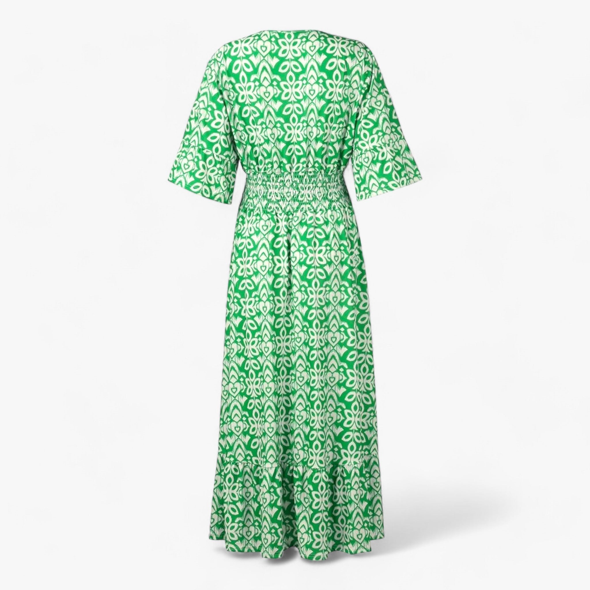 Flora | Stort blomstret V-halskjole - Perfekt til strandferier - - women's fashion - {{ product_tags }