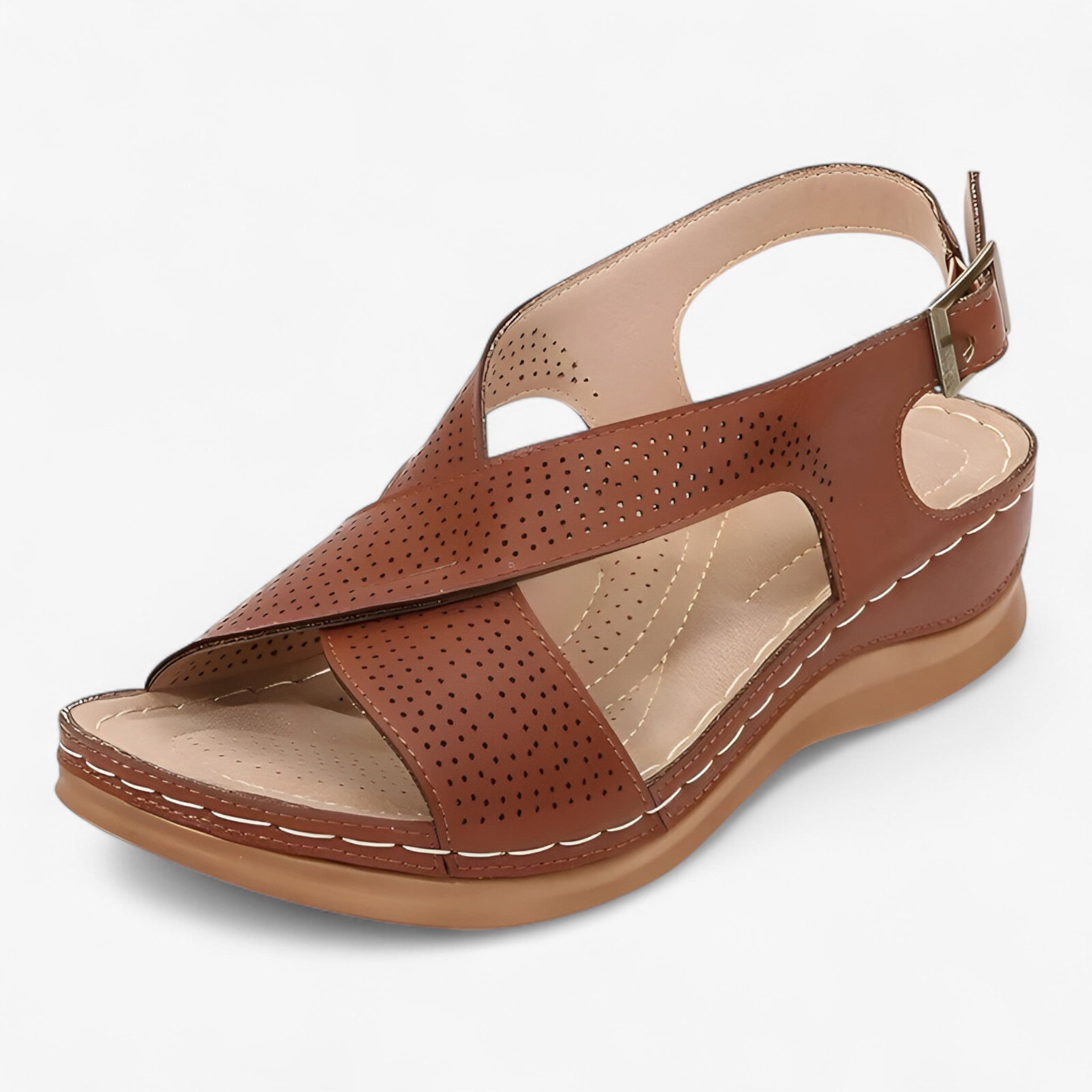 Annalyn | Vintage sandaler - Elegante og komfortable - Brun - women's fashion - {{ product_tags }