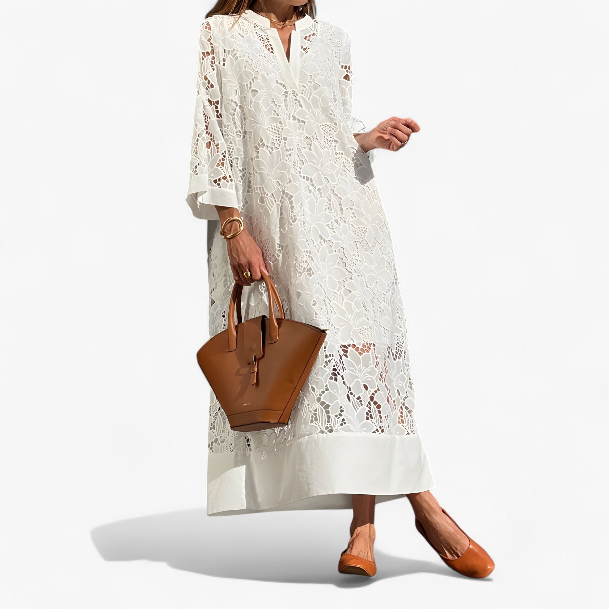 Vicky | Elegant Kjole i Blonde - - women's fashion - {{ product_tags }