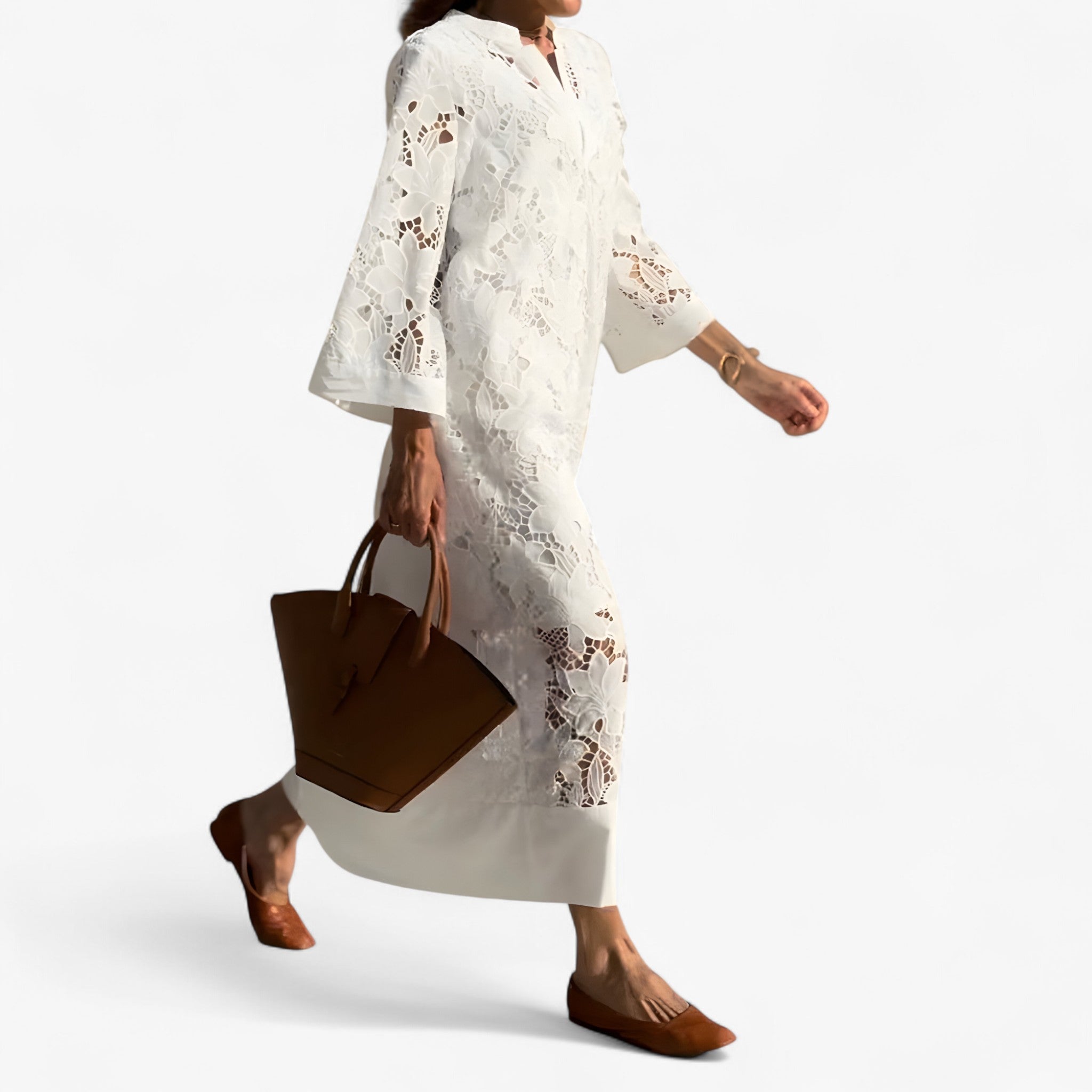 Vicky | Elegant Kjole i Blonde - - women's fashion - {{ product_tags }