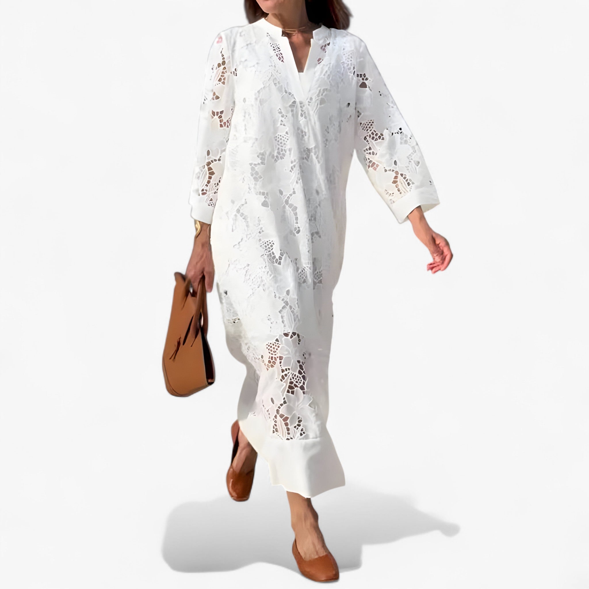 Vicky | Elegant Kjole i Blonde - - women's fashion - {{ product_tags }