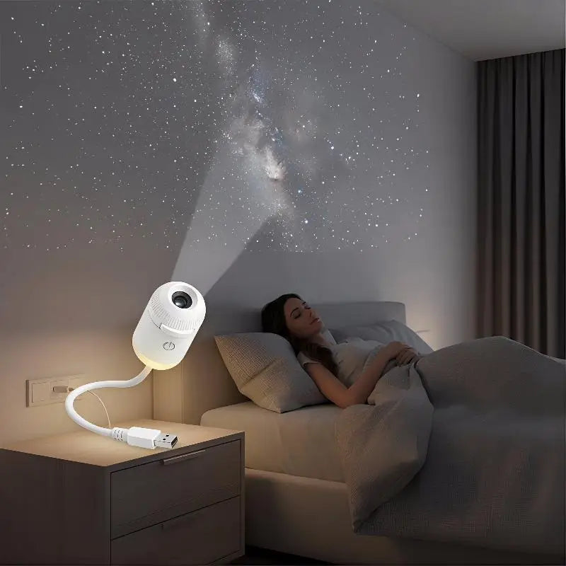 Galaxy Stjerneprojektor – 2-i-1 USB Nattehimmel Lampe - - Star Projector Lamp - {{ product_tags }
