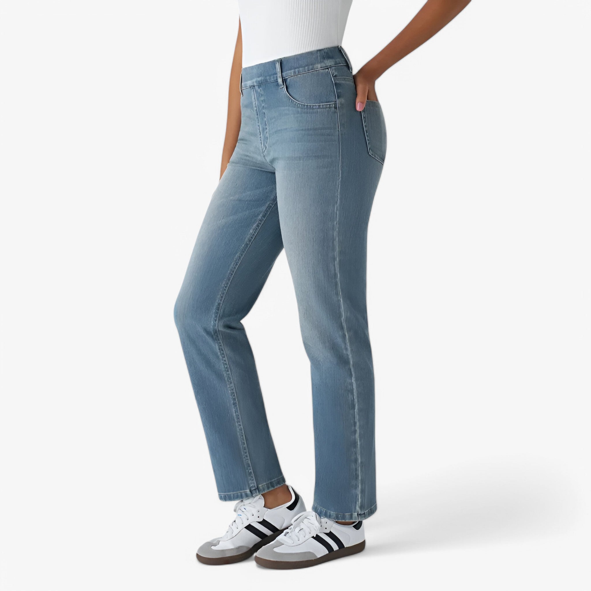 Nina | Bukser med høj talje - Strækbare & Behagelige - - women's fashion - {{ product_tags }
