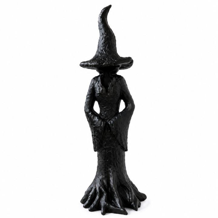 Hekse-havefigur - Håndlavet Harpiks Vogterfigur