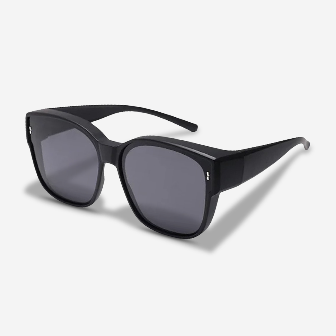 ClipShades | Stilige solbriller til brillebærere – Det perfekte solbeskyttelse til dine briller - Klassisk Sort - women's fashion - {{ product_tags }
