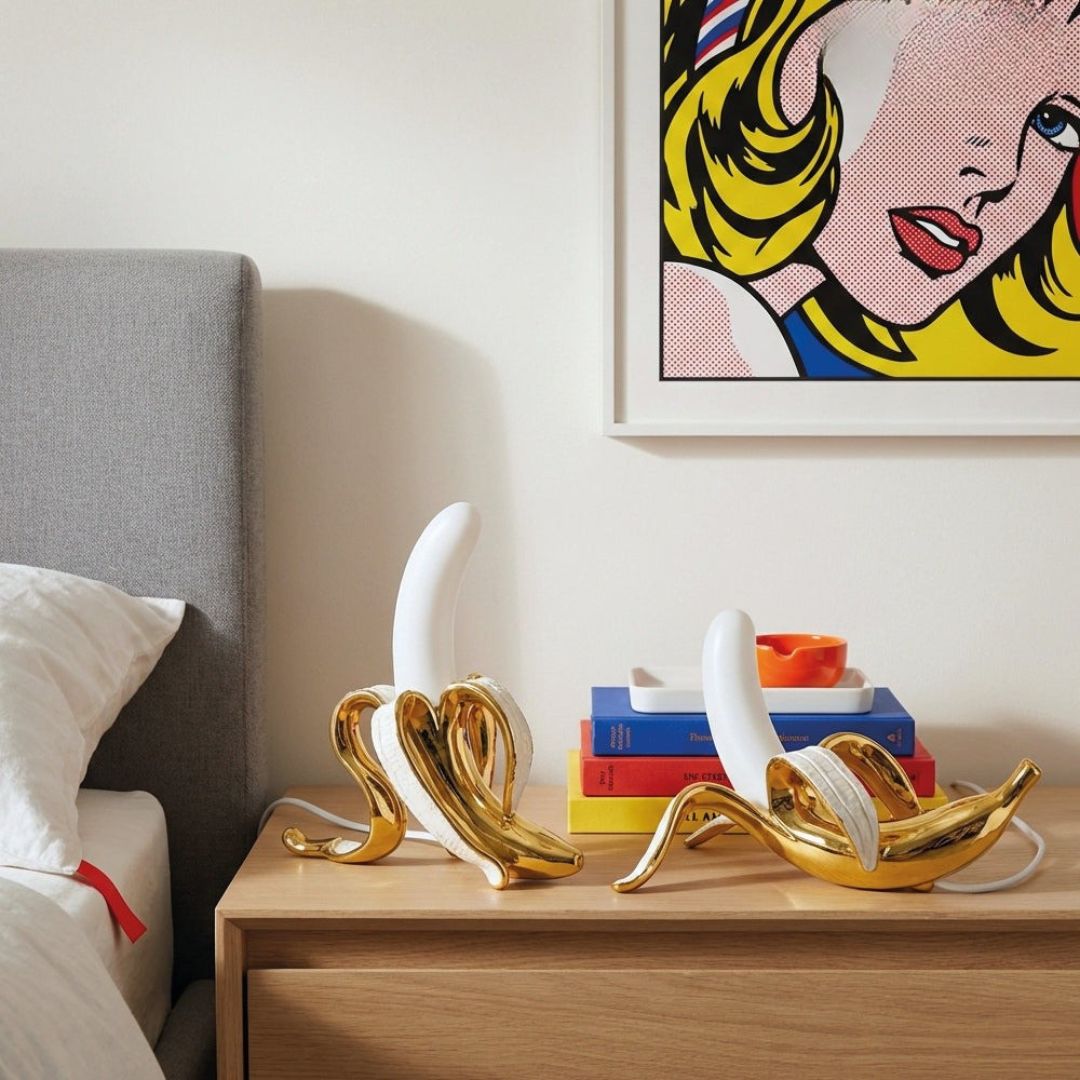 Art Deco Banan Bordlampe - Dekorativt Accentlys - - Home Decor - {{ product_tags }