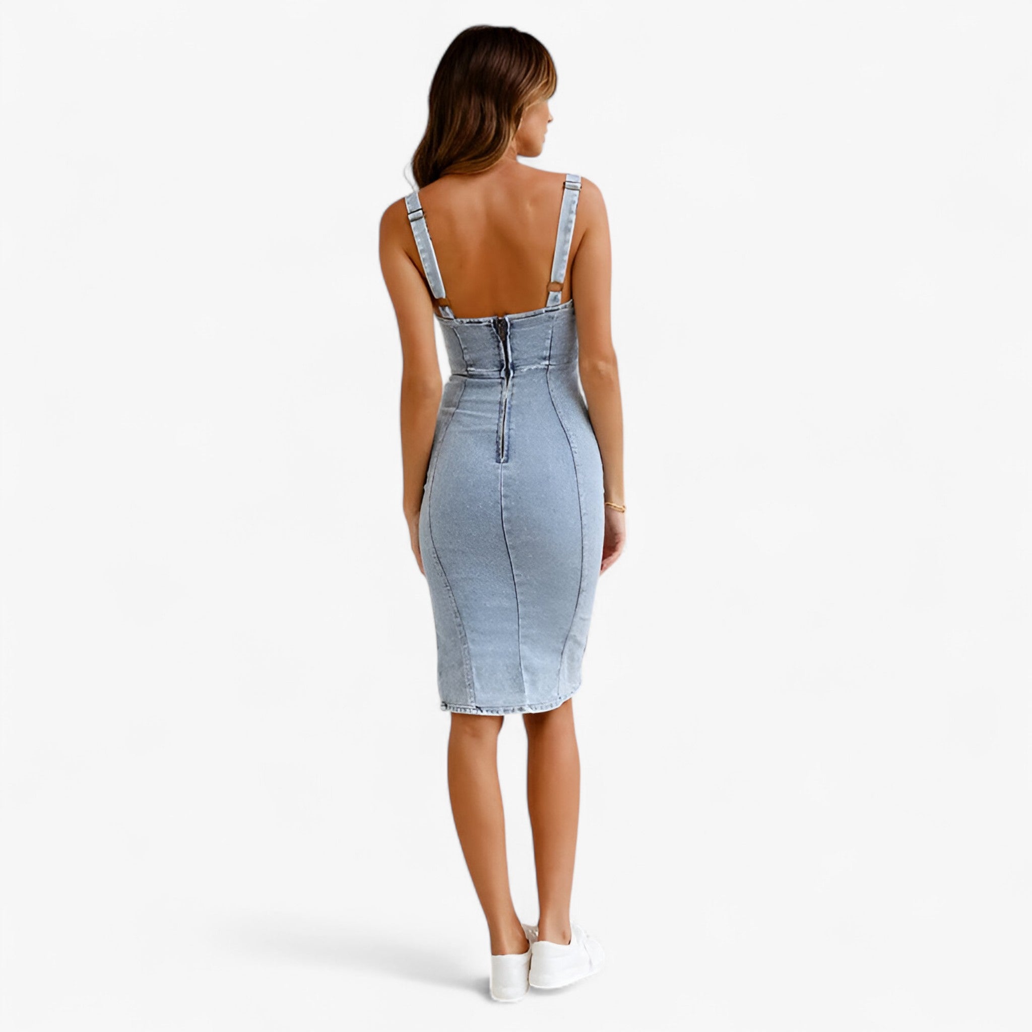 Freja | Jeanskjole – Elegant og komfortabel - - Freja | Jeanskjole – Elegant og komfortabel- €25 - {{ product_tags }